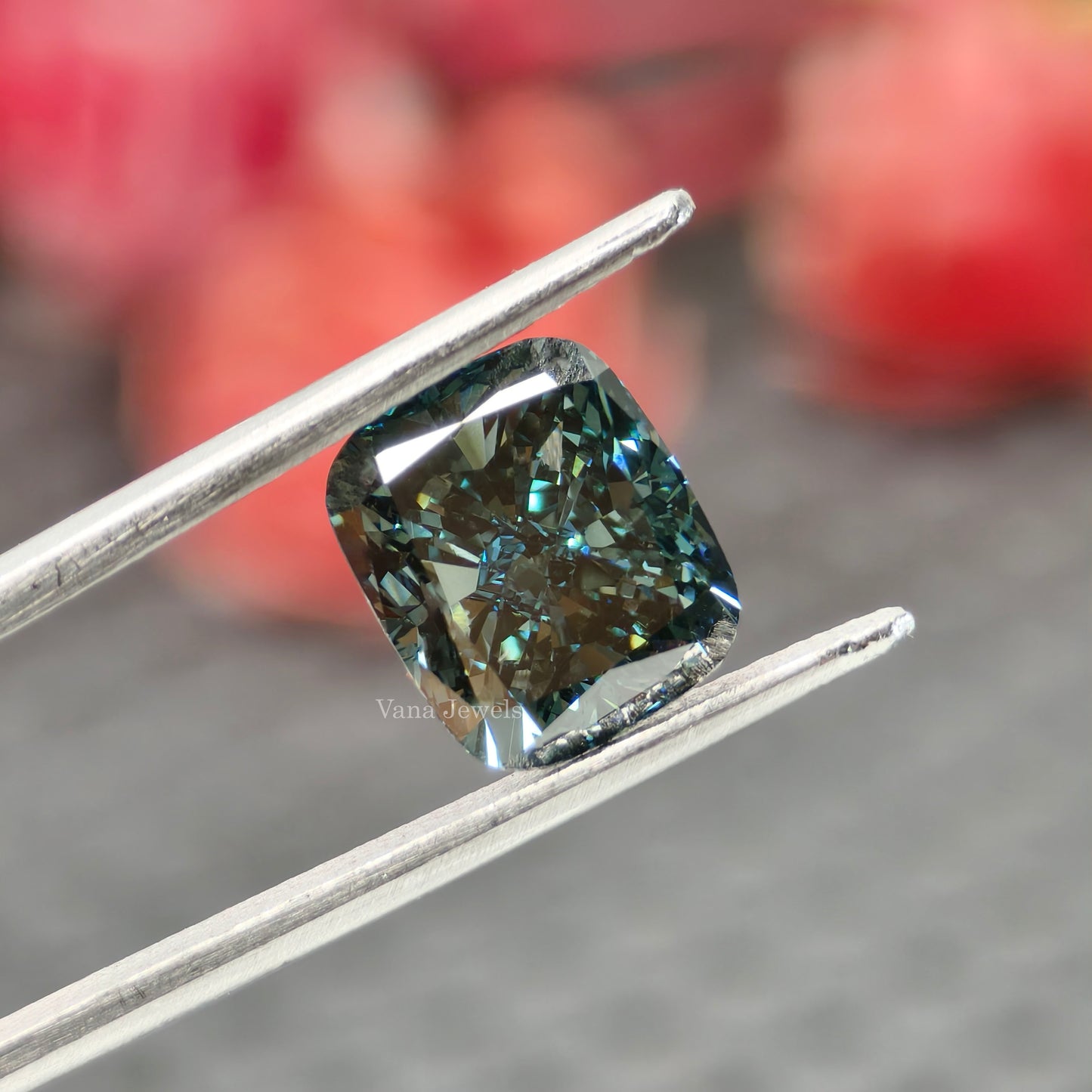 Brilliant cut elongated cushion lab grown diamond