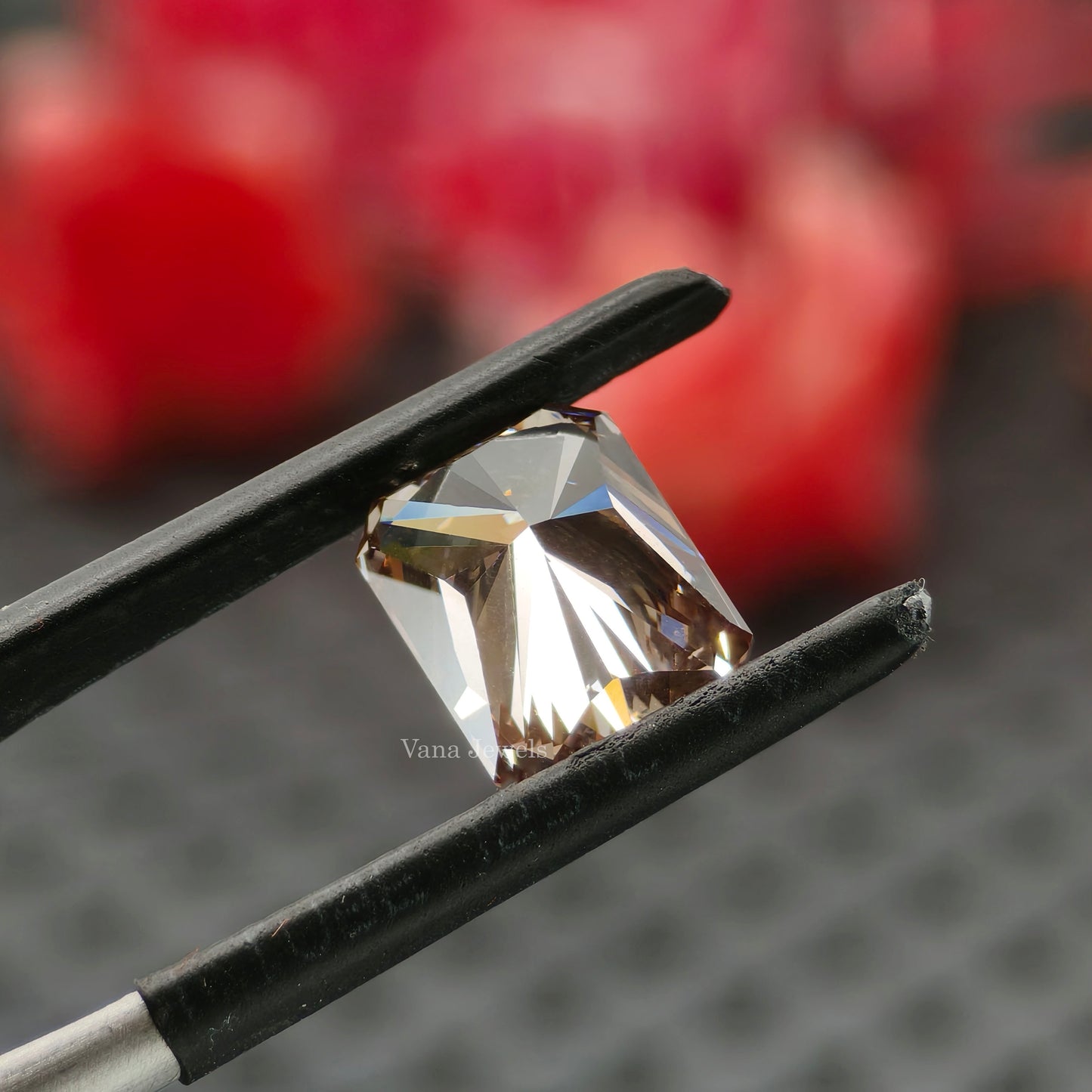 Loose fancy color lab diamond in radiant shape