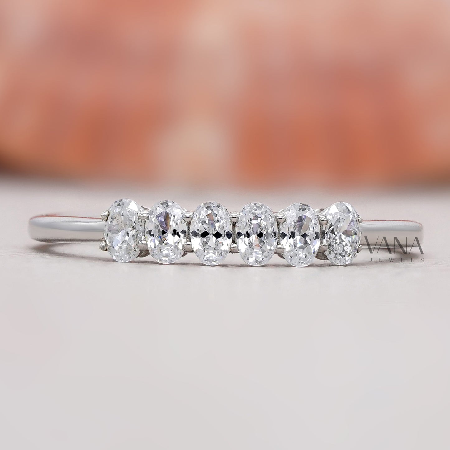Oval Cut Lab Grown Diamond Band