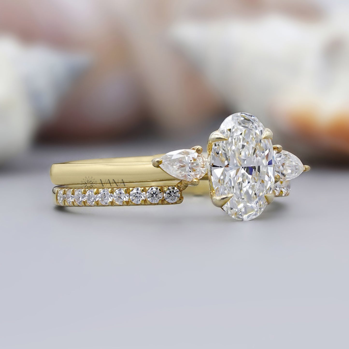 Open gap wedding band