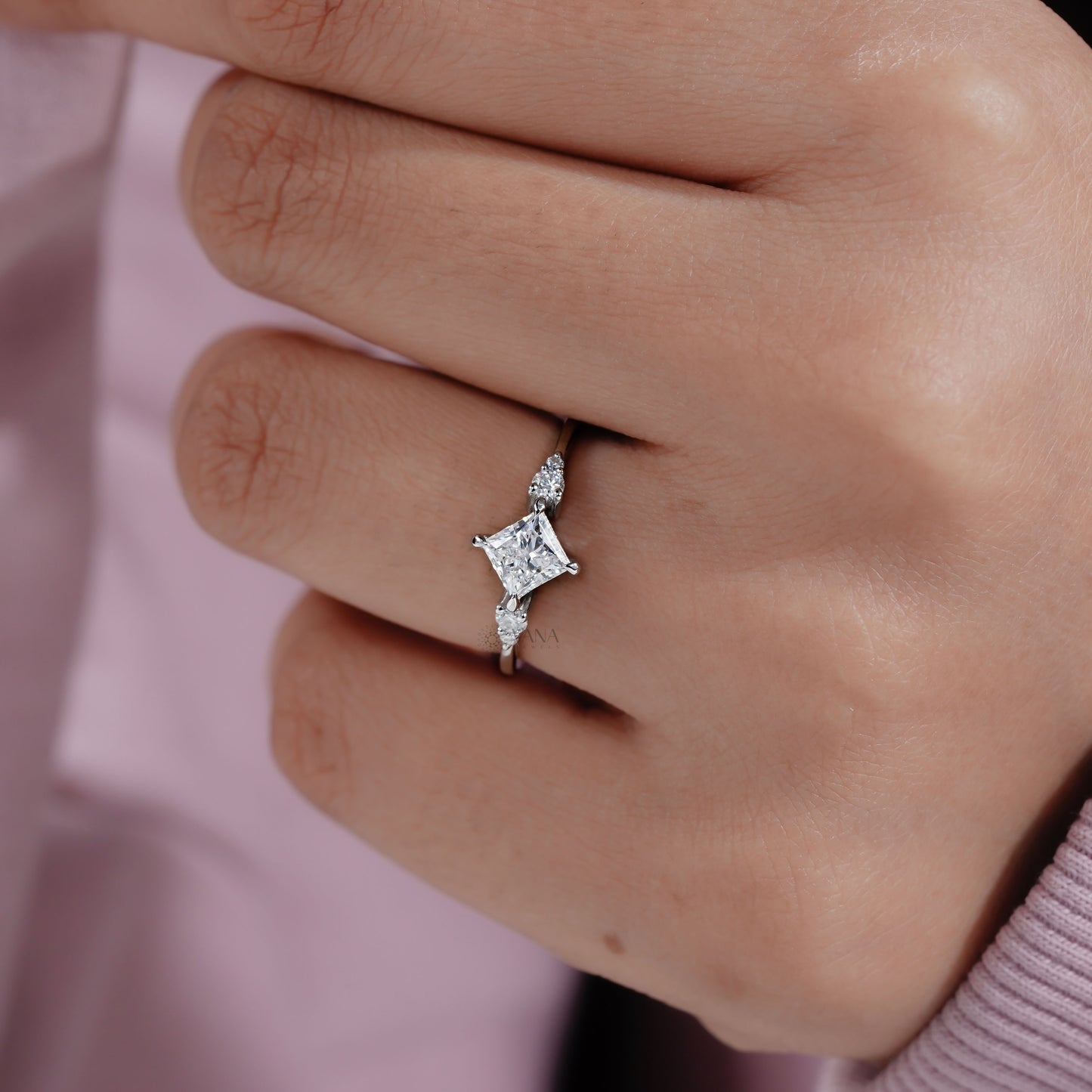 Lab Grown Diamond Princess Ring
