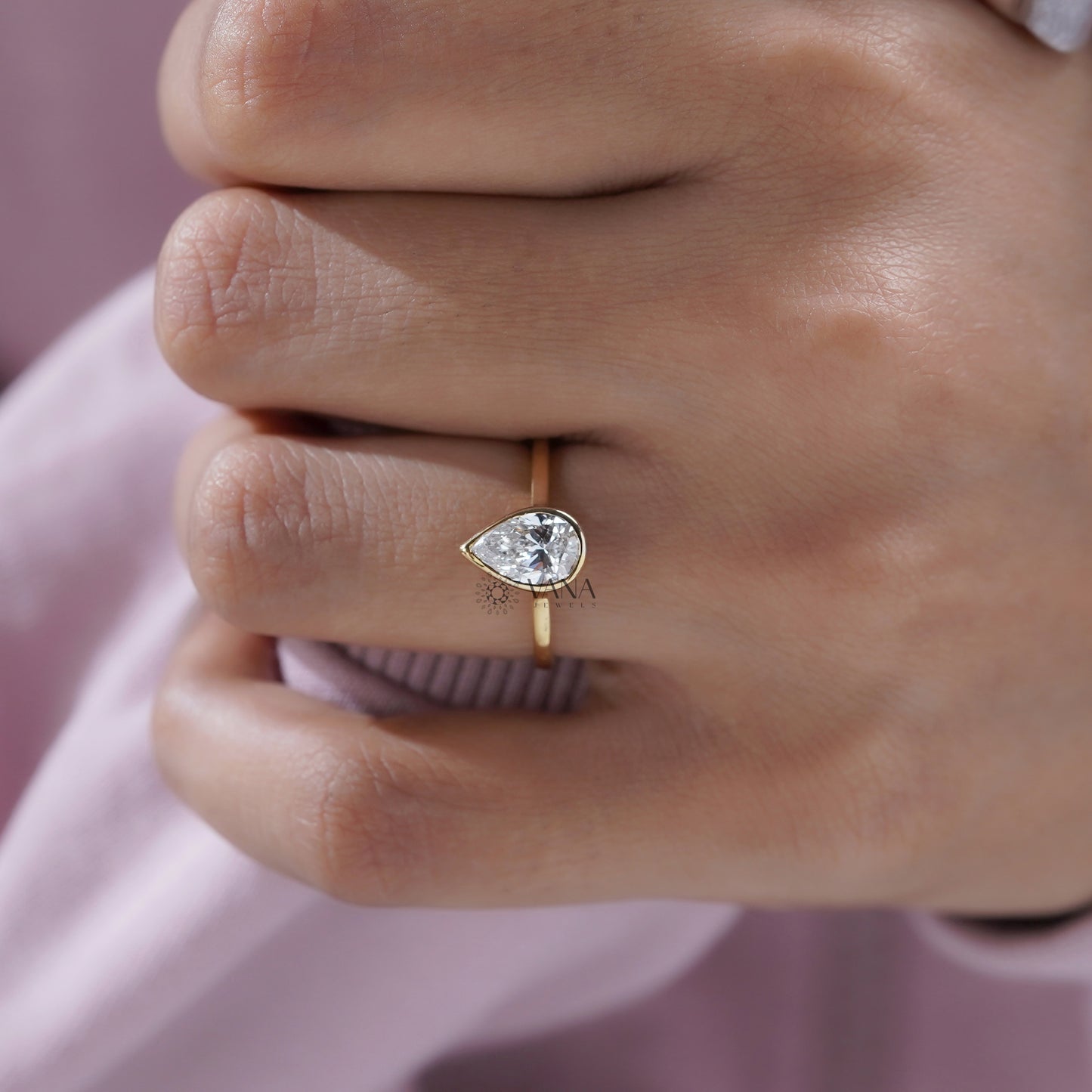Classic Teardrop Lab Grown Diamond Ring