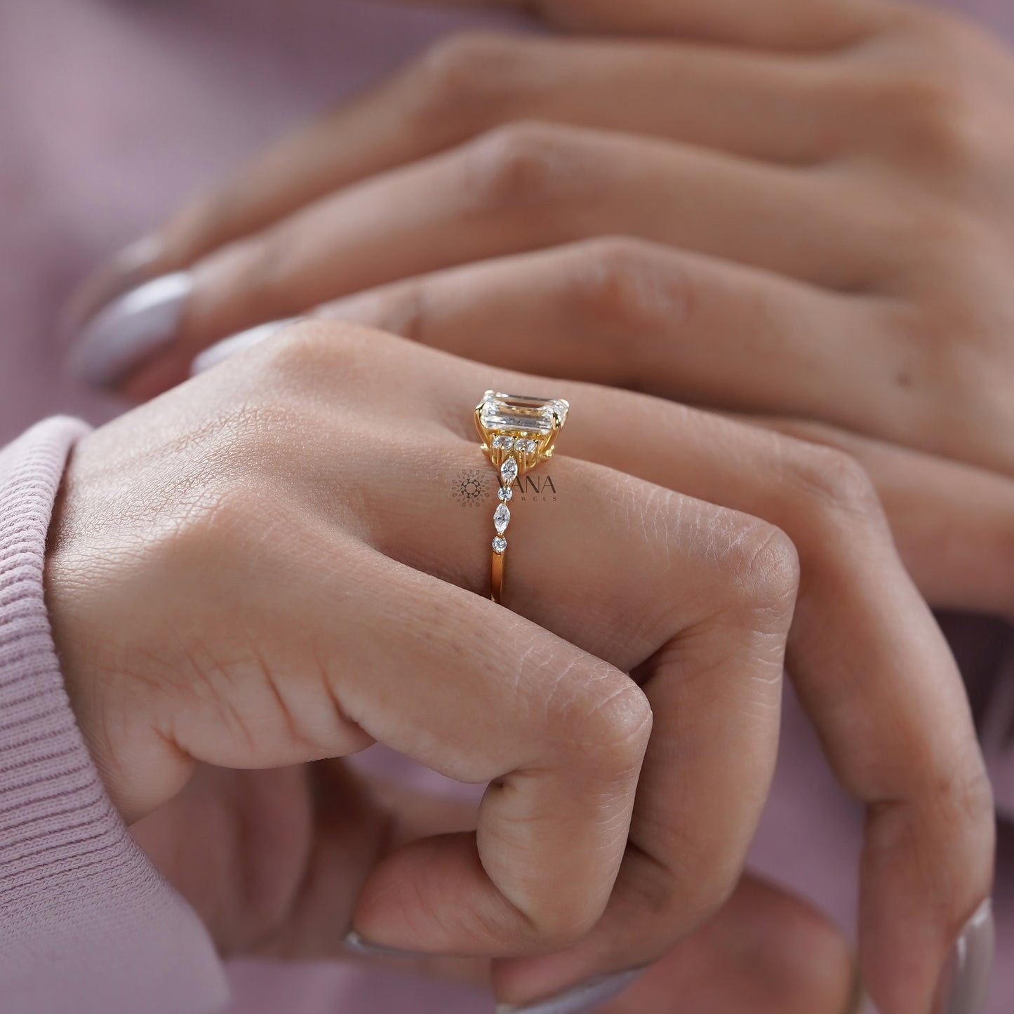 Classic Emerald Cut Proposal Ring