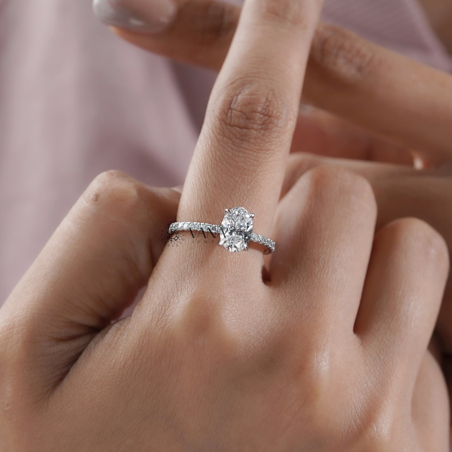 IGI Certified Lab Created Diamond Ring
