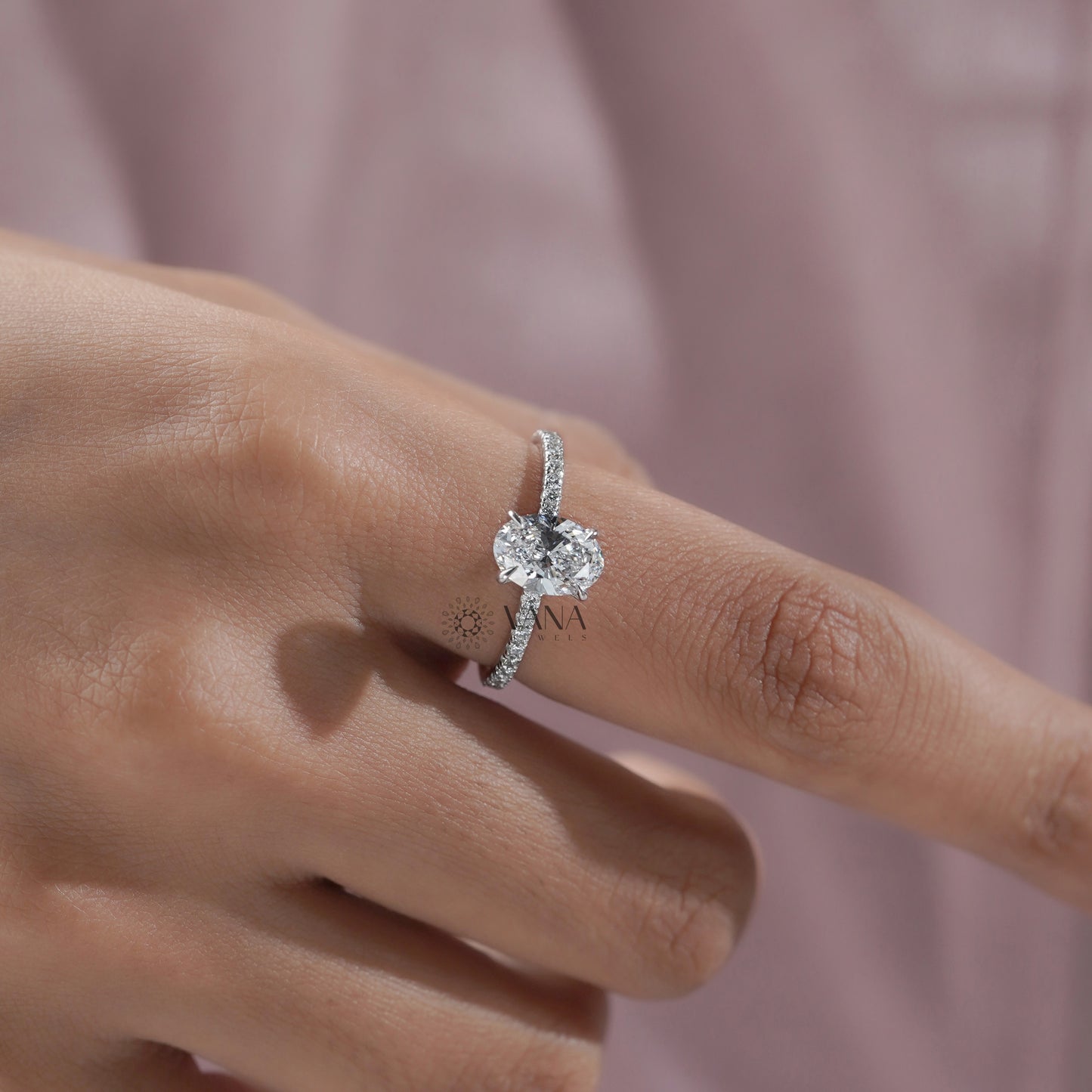 Sustainable Oval Diamond Ring