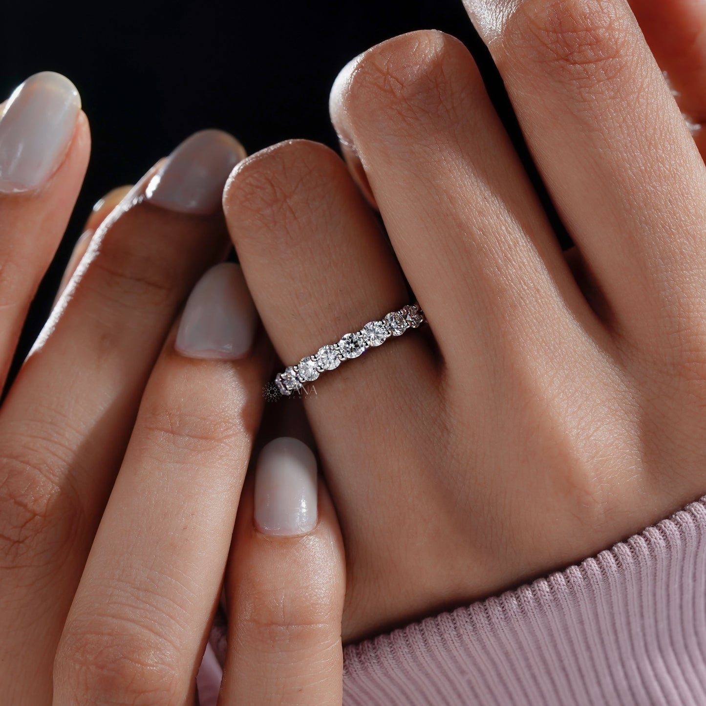Bridal lab diamond band
