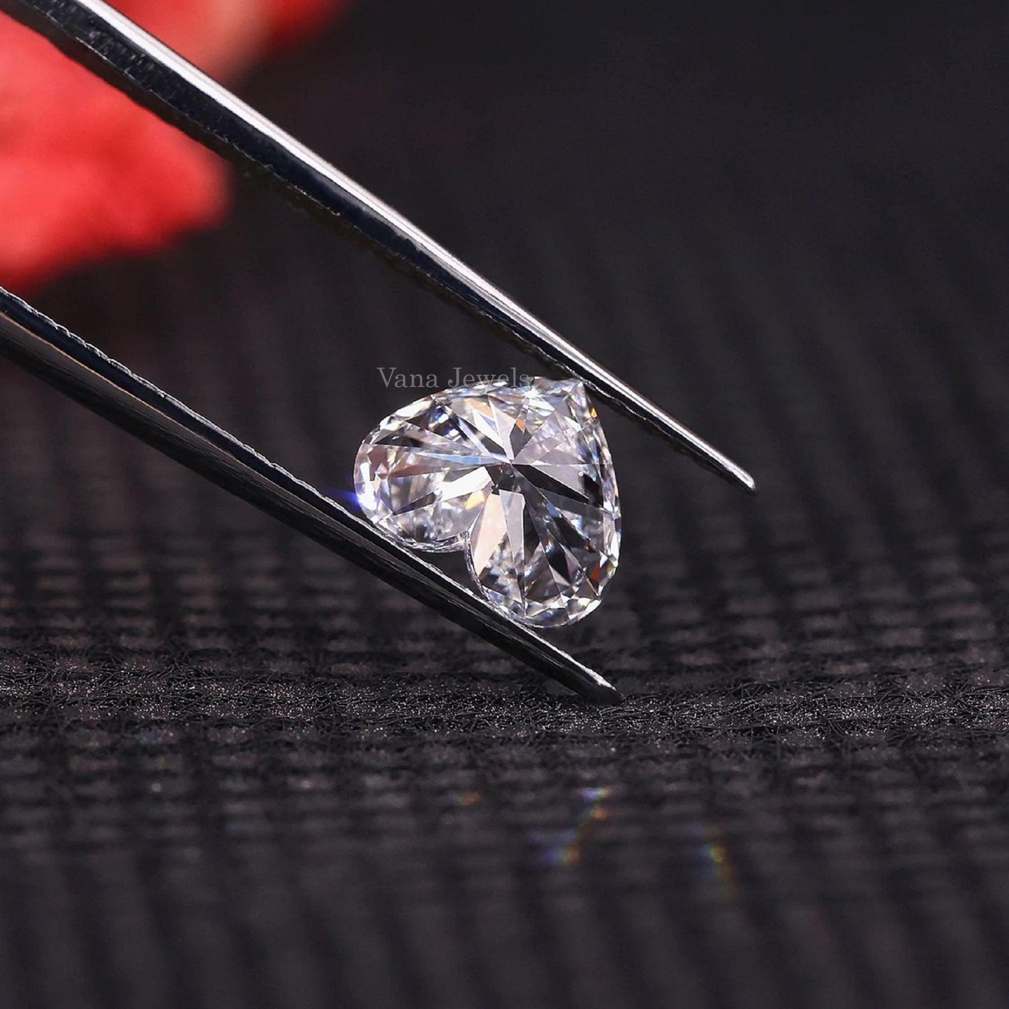 Heart Shape Lab Created Diamond For Proposal Ring - Vana Jewels