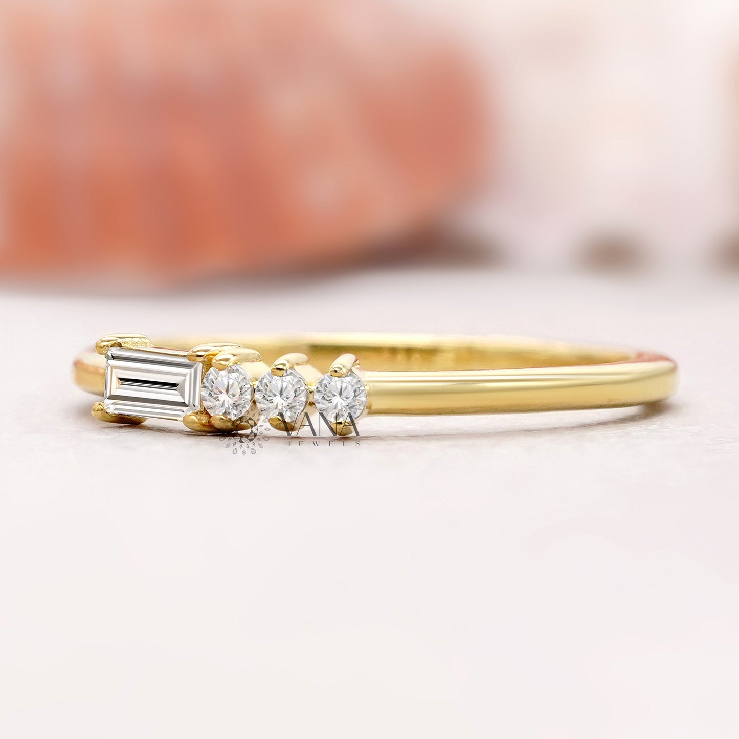Elegant Baguette Diamond Anniversary Band