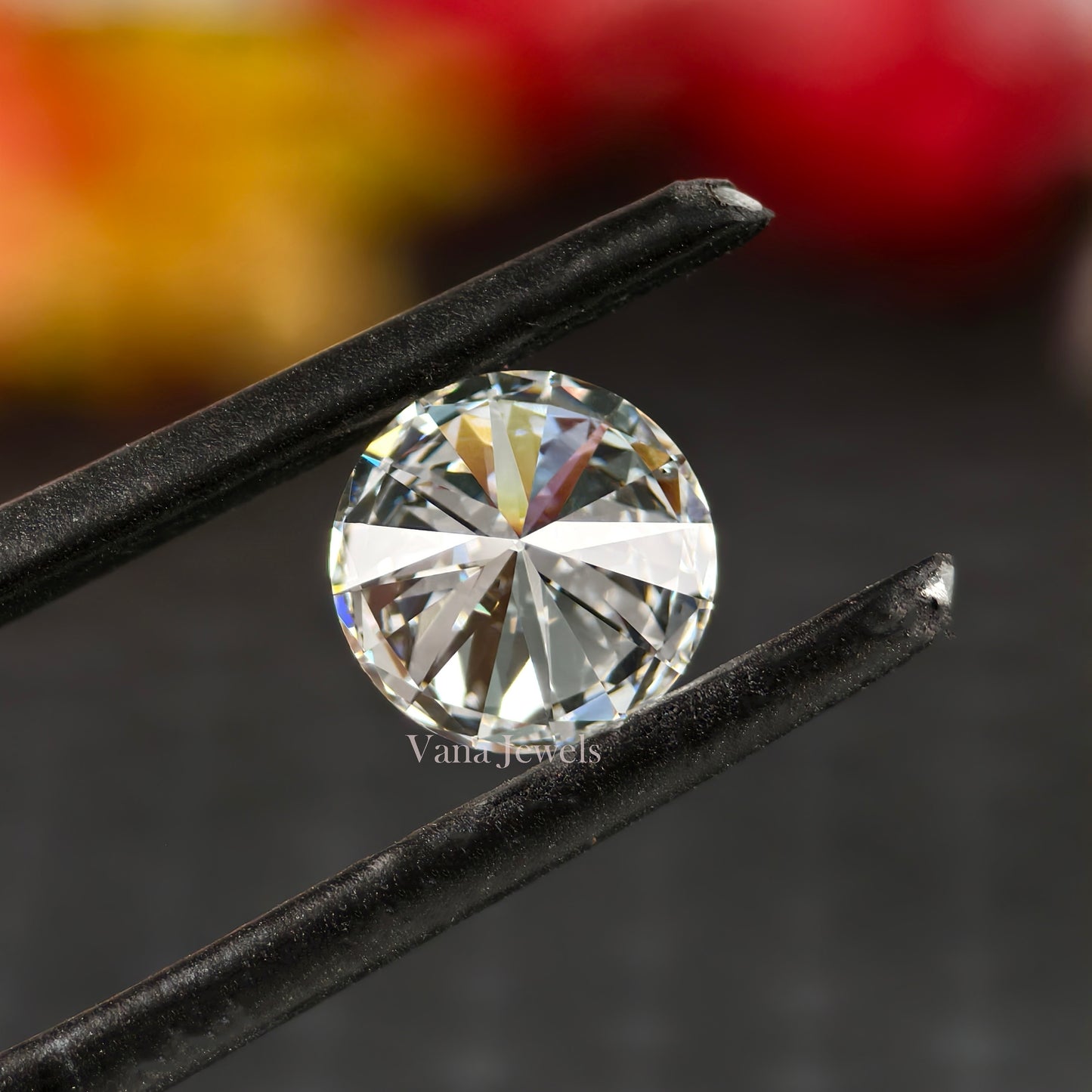 round lab grown diamond for custom rings and luxury jewelry settings