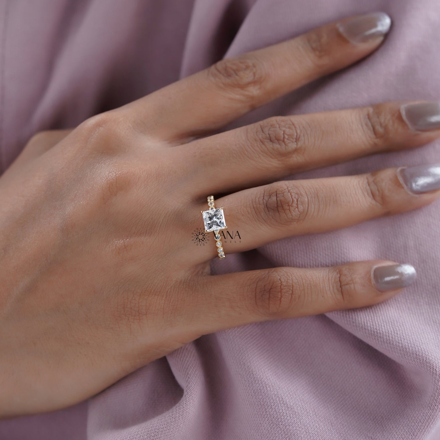 Yellow Gold Lab Diamond Ring