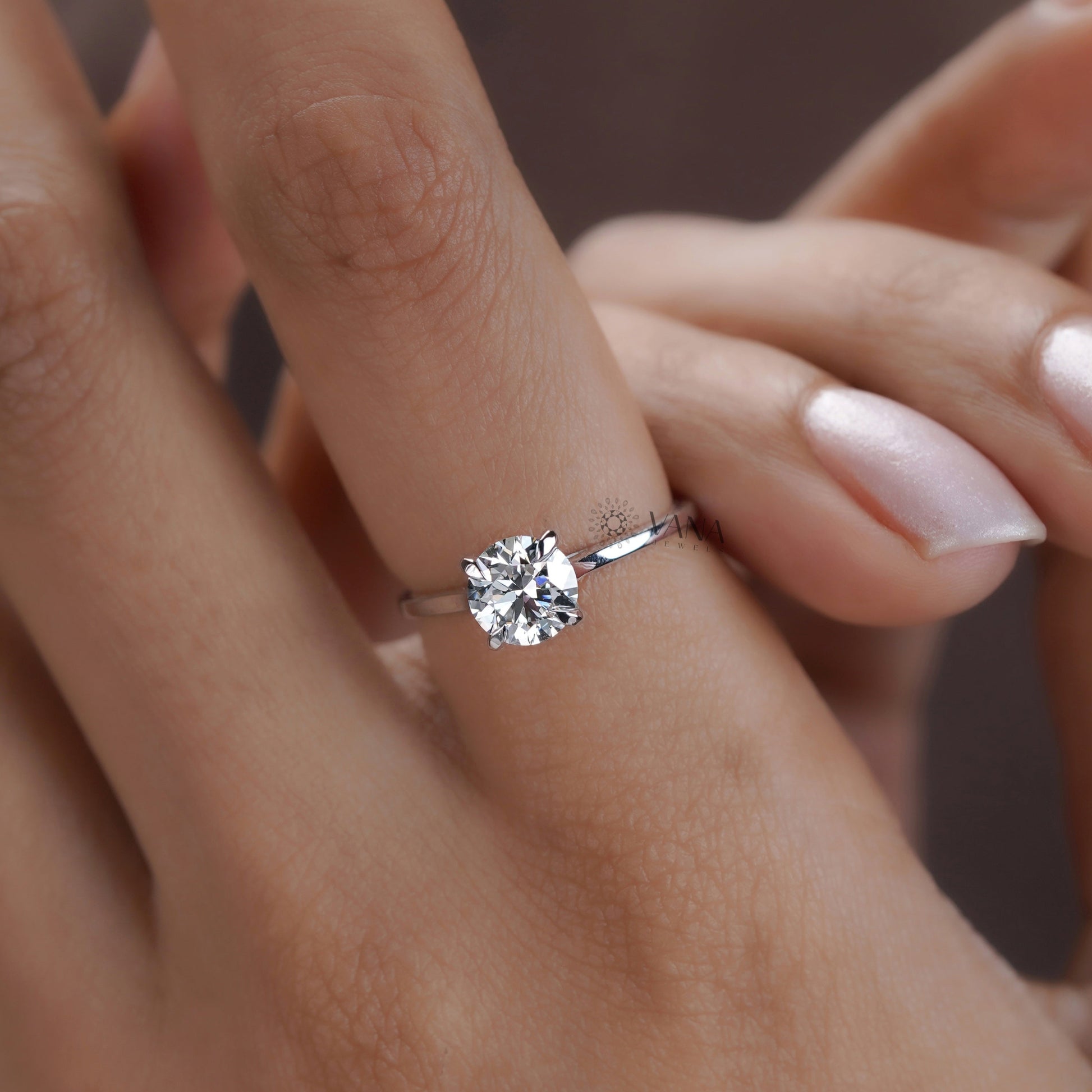 Handmade solitaire ring