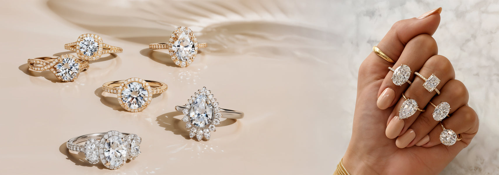 Elegant Wedding Band 3 Golf Design for Couples