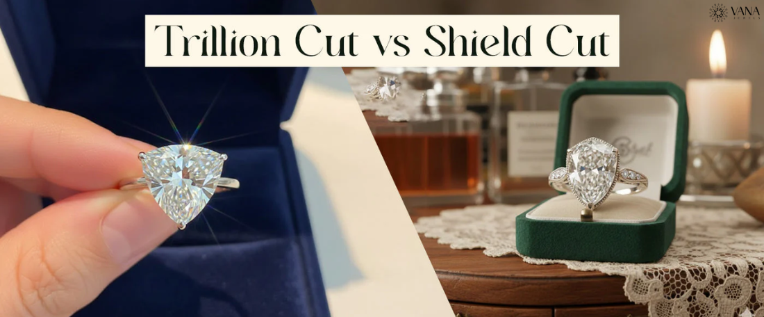 Trillion Cut vs Shield Cut - A Complete Diamond Shape Comparison