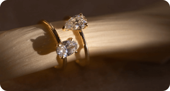 Lab Grown Diamond Solitaire Rings - Vana Jewels
