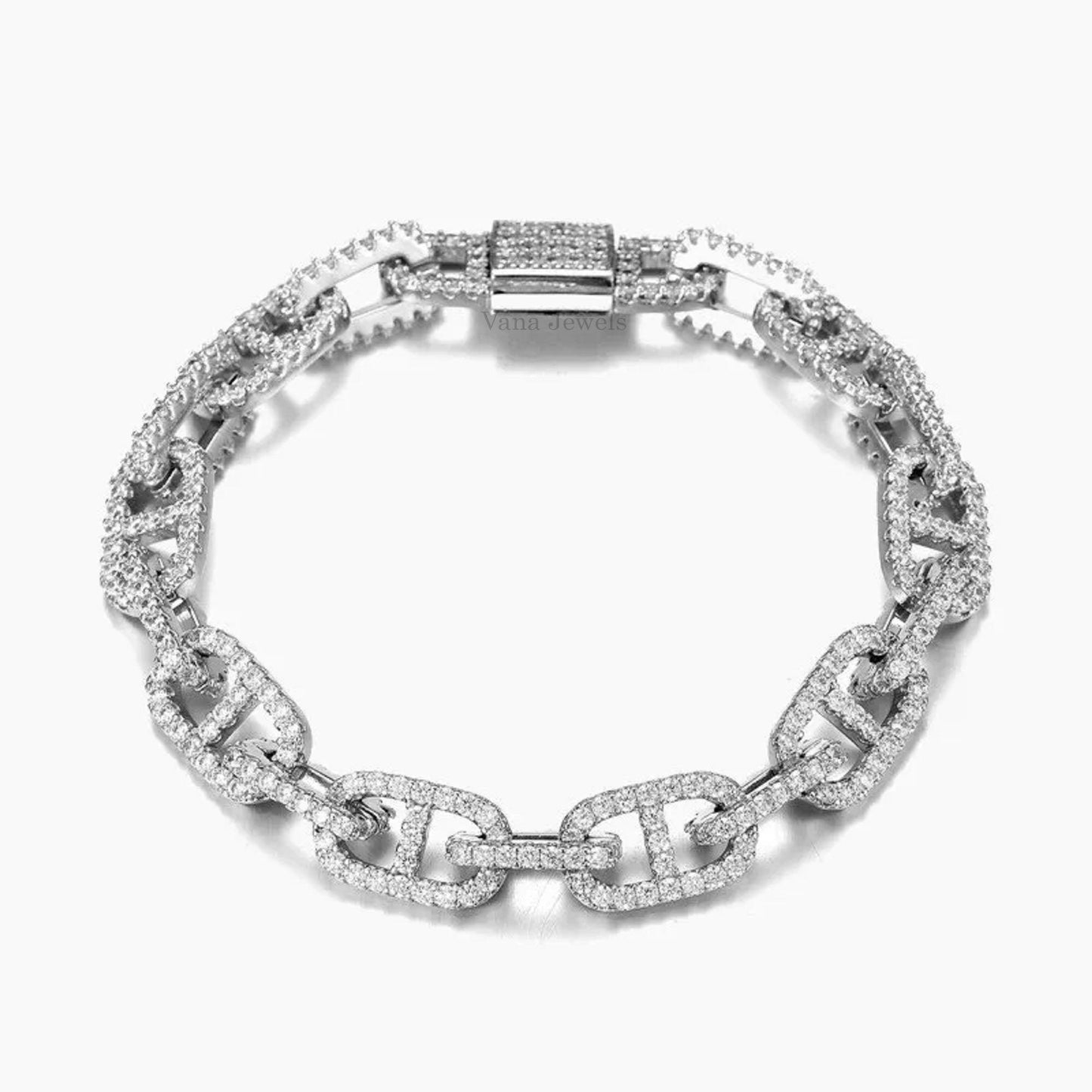 11mm Customized Cuban Link Bracelet - Vana Jewels