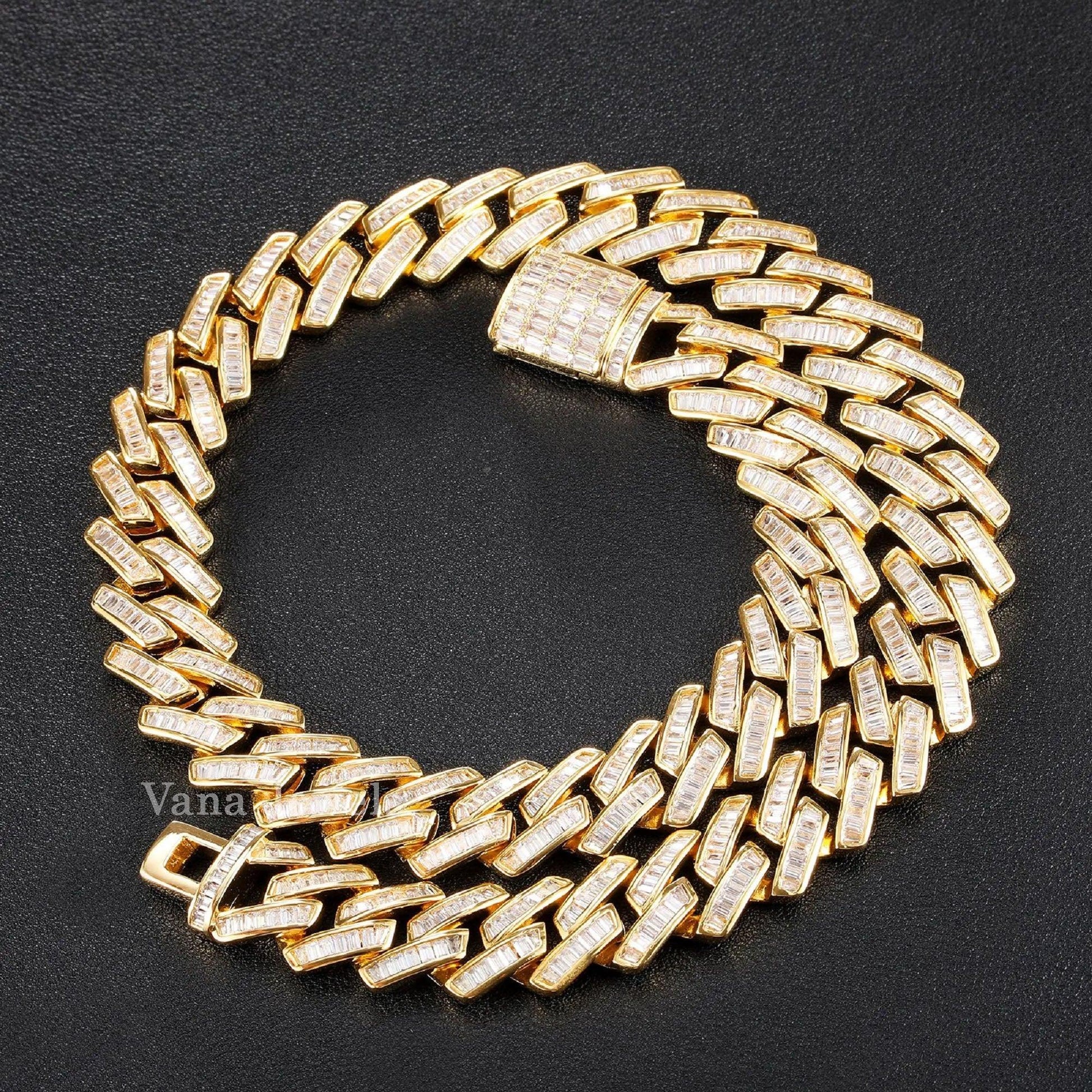 15mm Custom Hip Hop Iced Out Cuban Link Chain - Vana Jewels