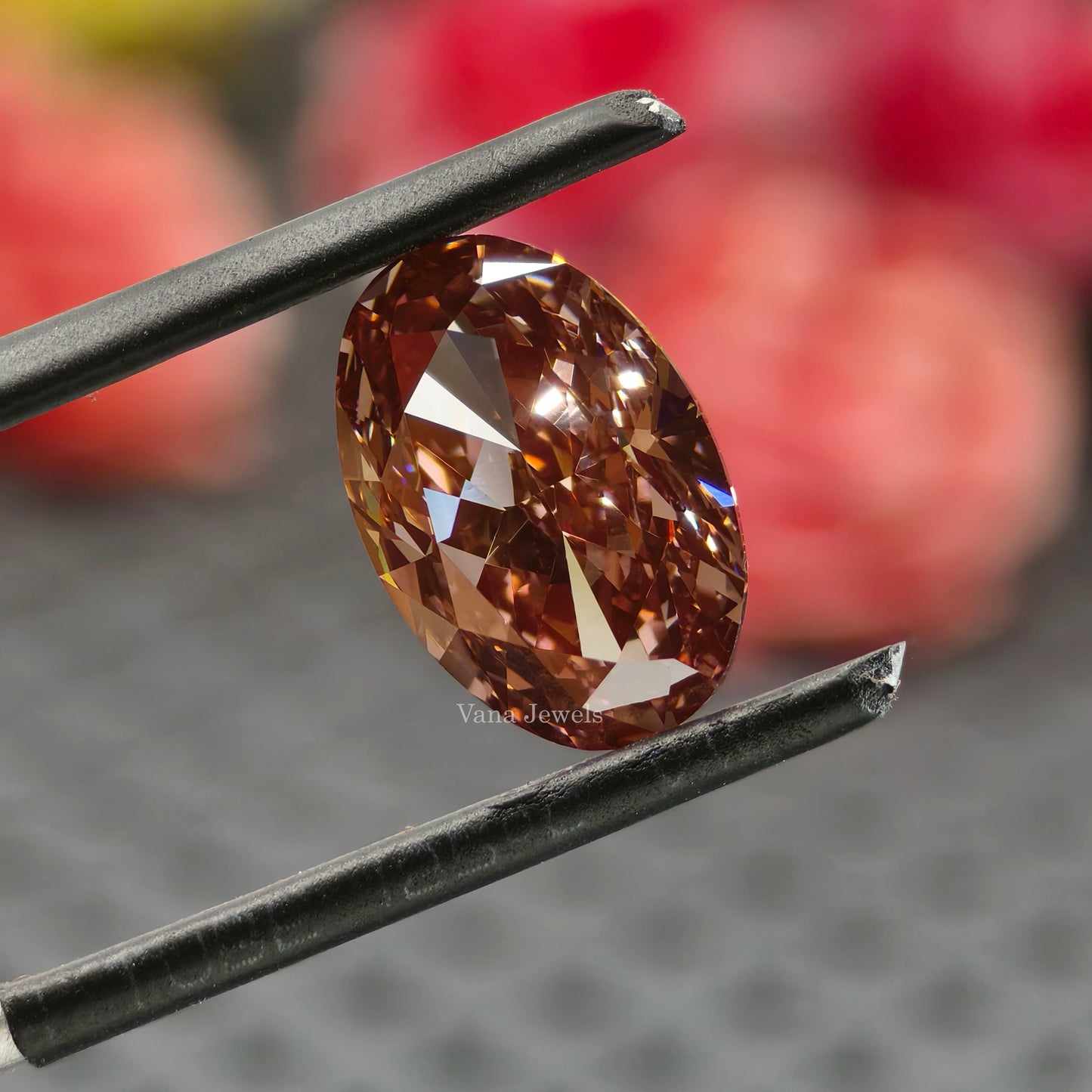 3.82 CT Pink Oval Cut Lab Grown Diamond for Engagement Ring or Pendant.