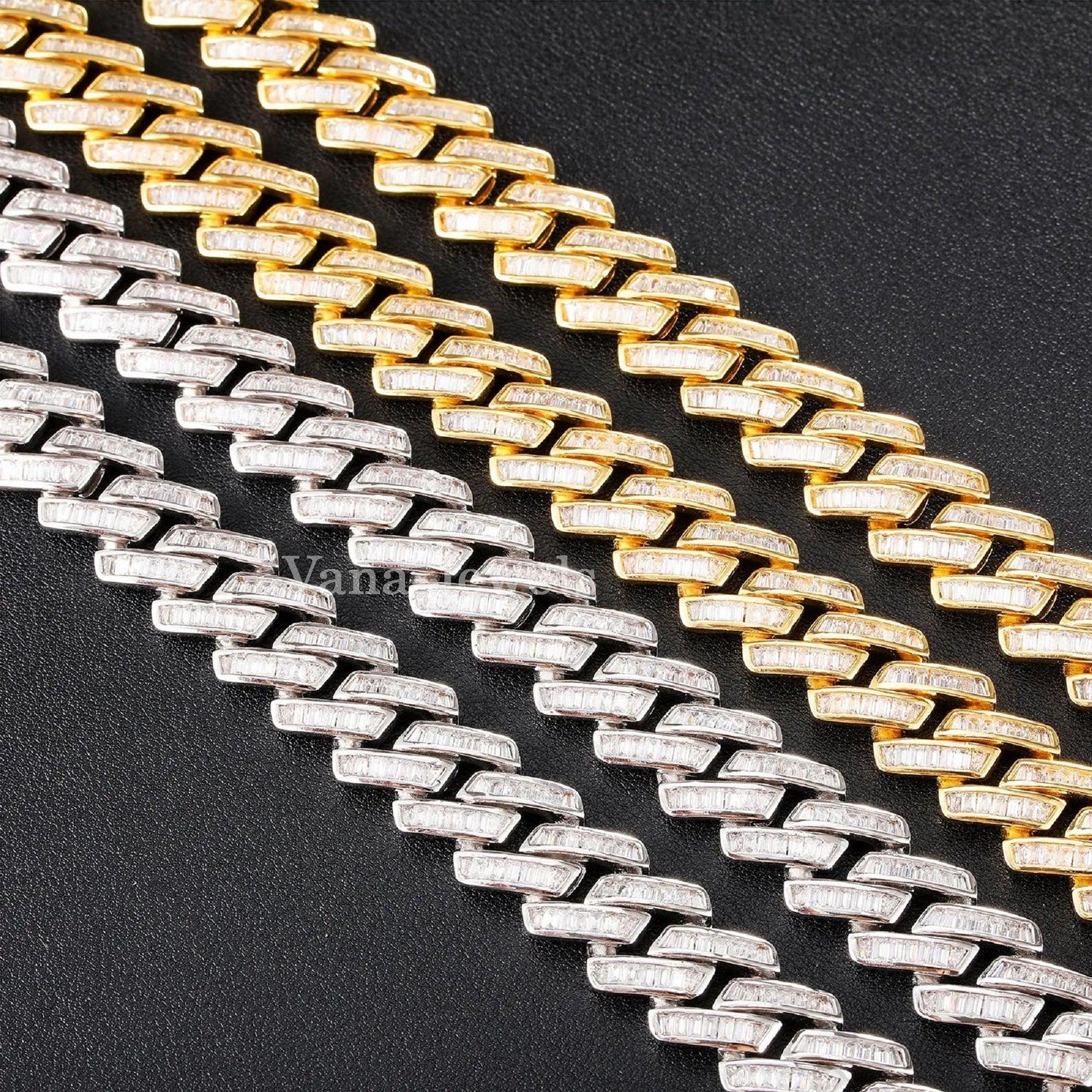 15mm Custom Hip Hop Iced Out Cuban Link Chain - Vana Jewels