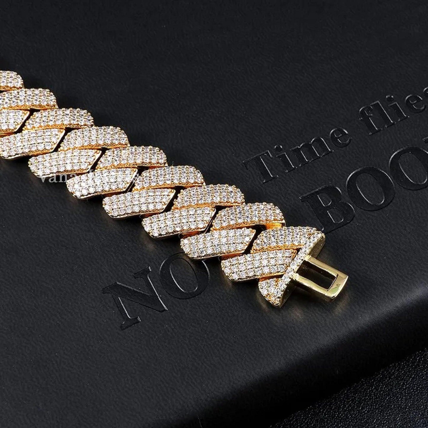 19MM Iced Out VVS Moissanite Diamond Cuban Link Chain - Vana Jewels