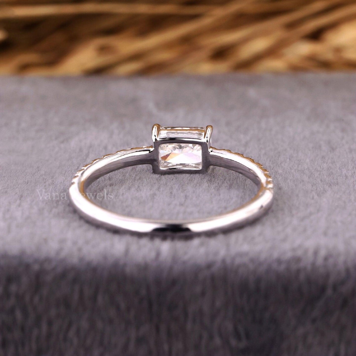 Radiant Cut Lab Diamond Engagement Ring - Vana Jewels