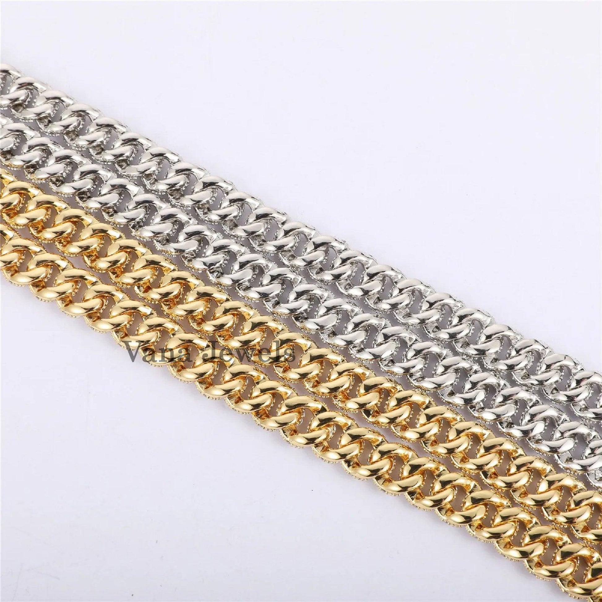 10mm Iced out Men's Miami Bust Down Cuban Chain - Vana Jewels