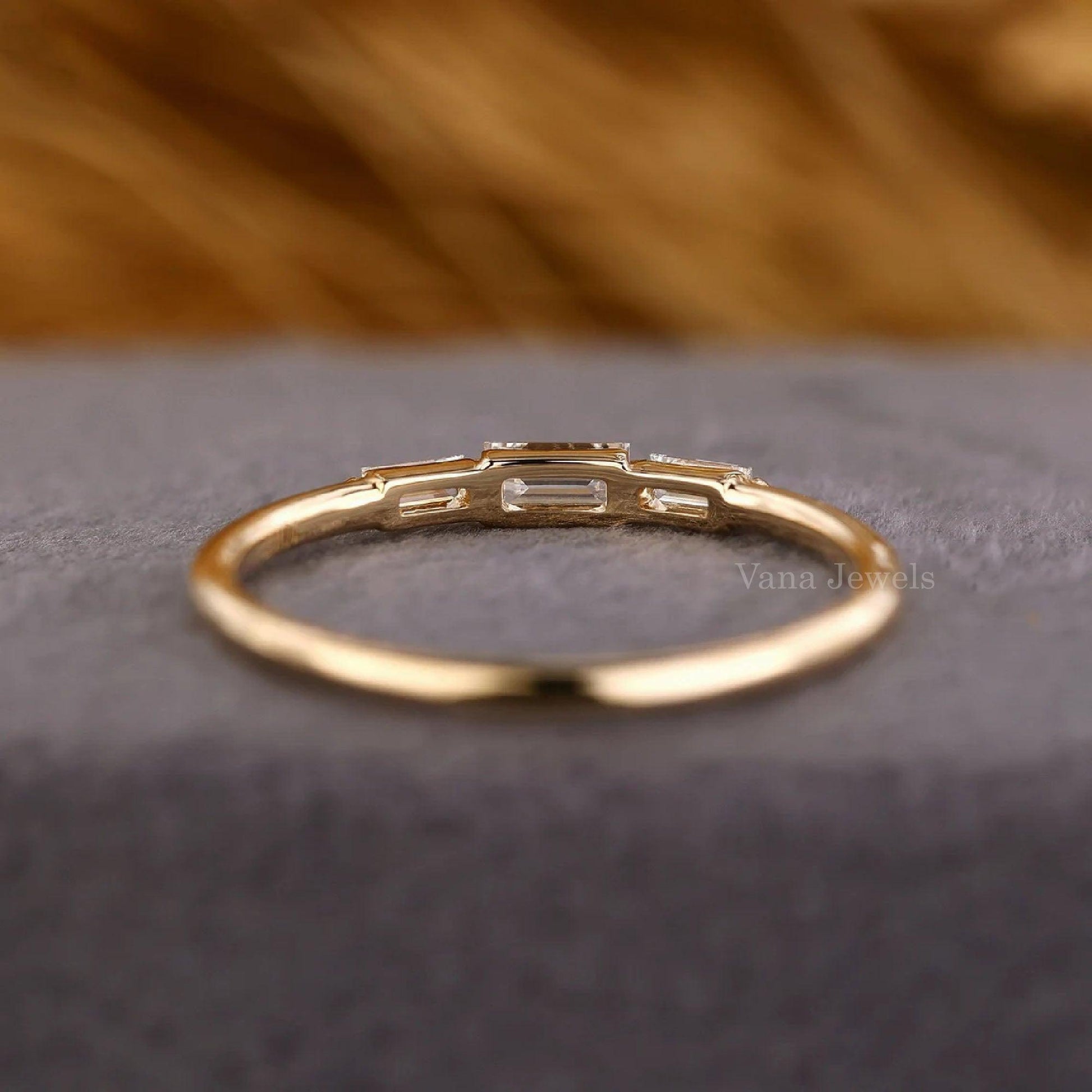 Baguette Diamond Eternity Wedding Band - Vana Jewels