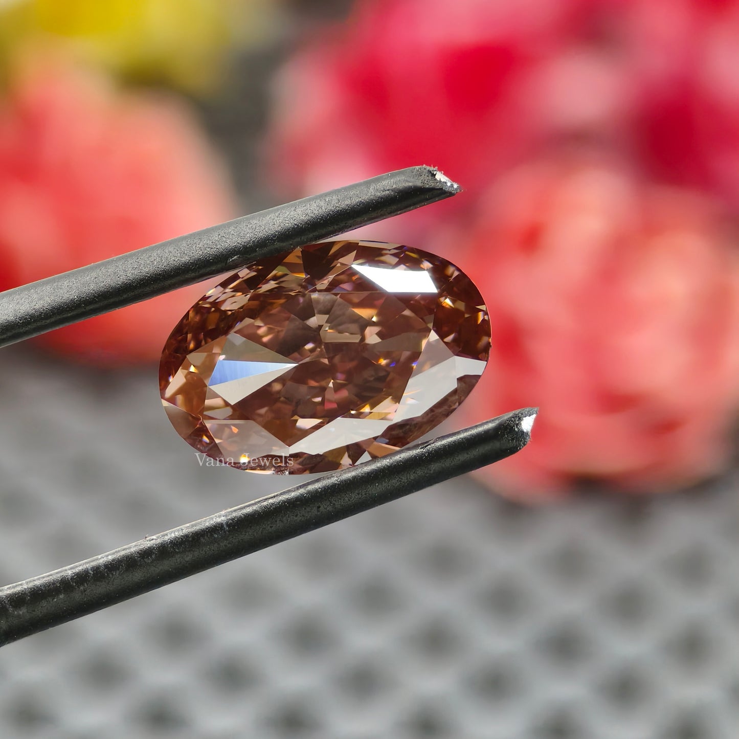 3.82 CT Pink Oval Cut Lab Grown Diamond for Engagement Ring or Pendant.