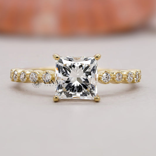 Princess Cut Lab Diamond Ring

