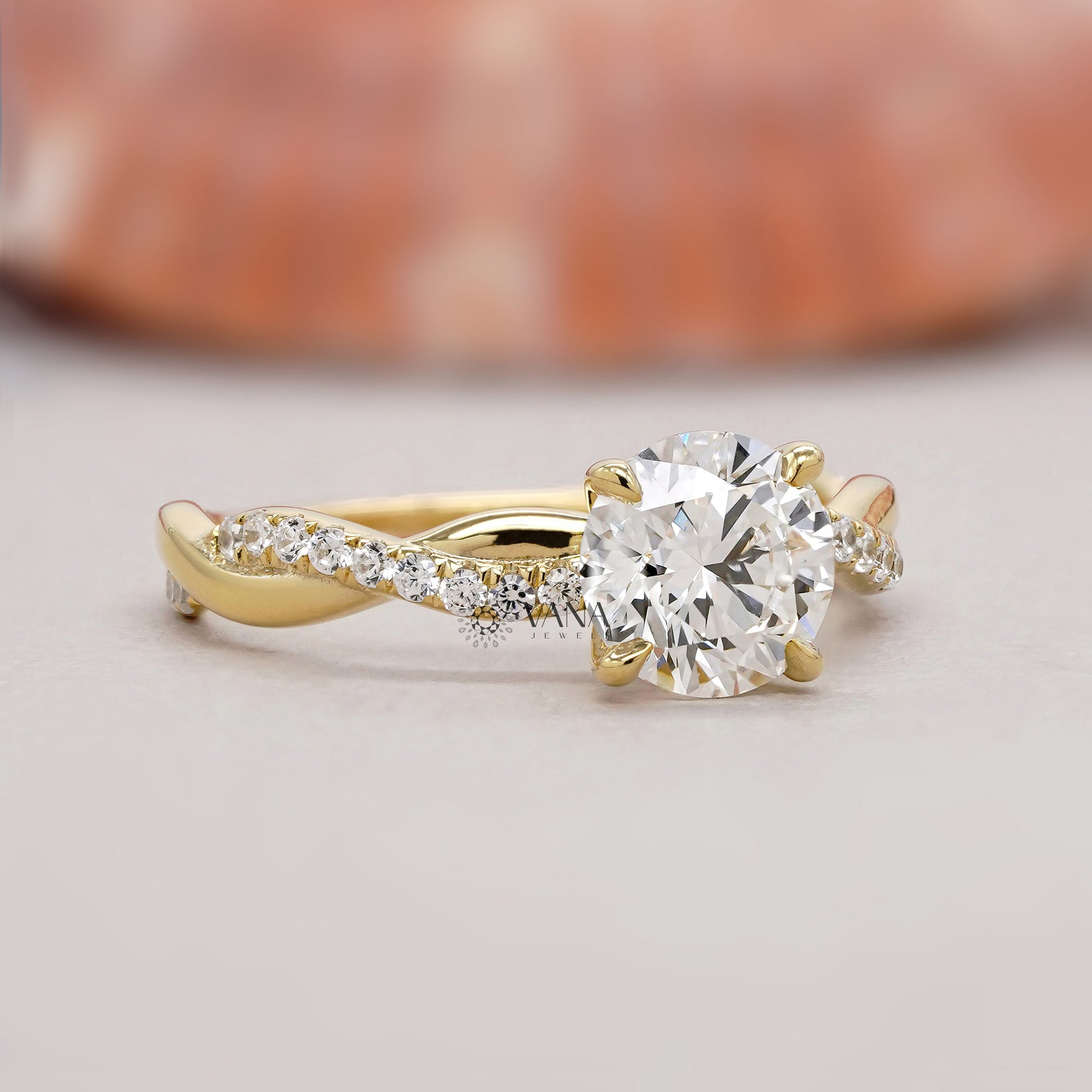 Unique Yellow Gold Wedding Ring
