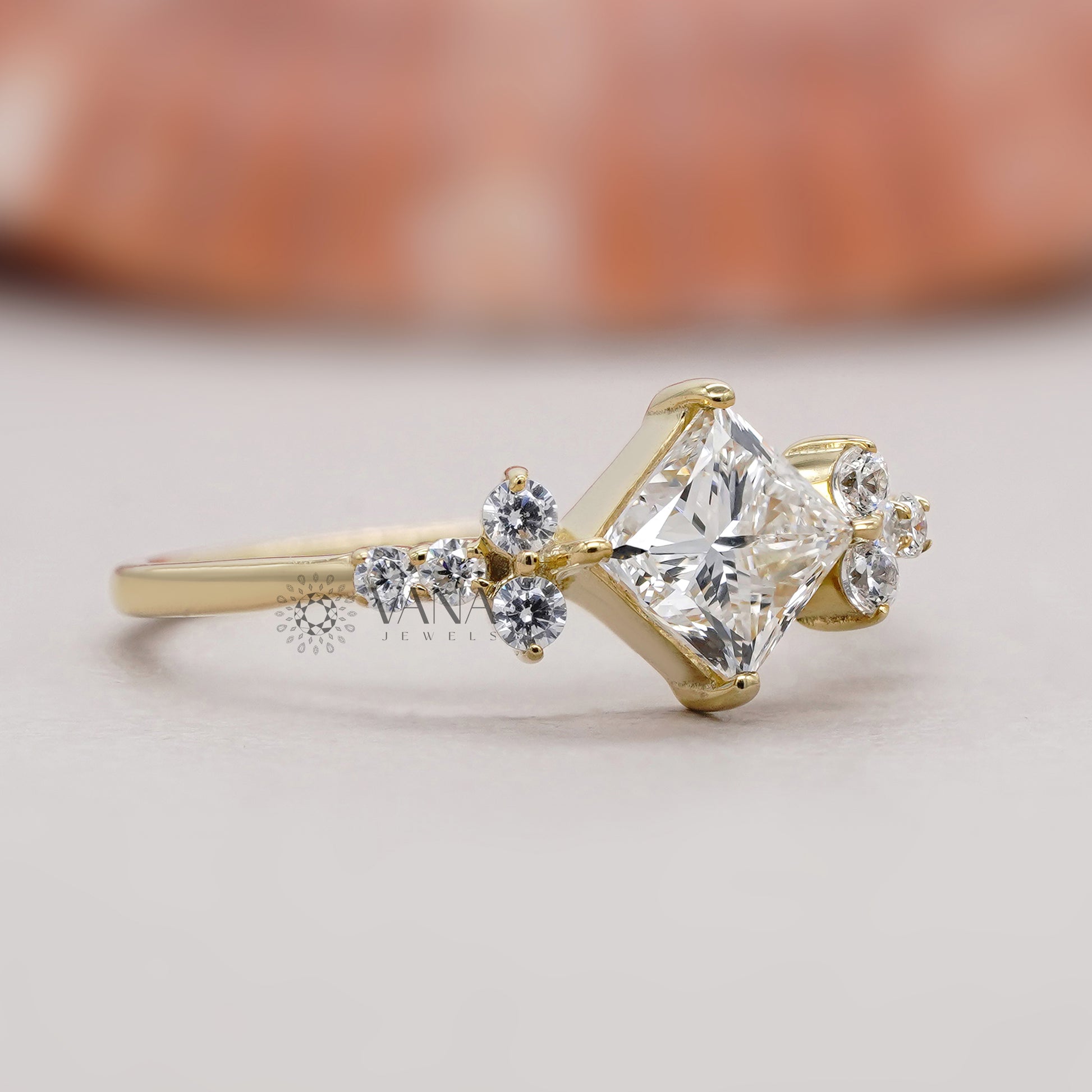 Affordable lab diamond engagement ring
