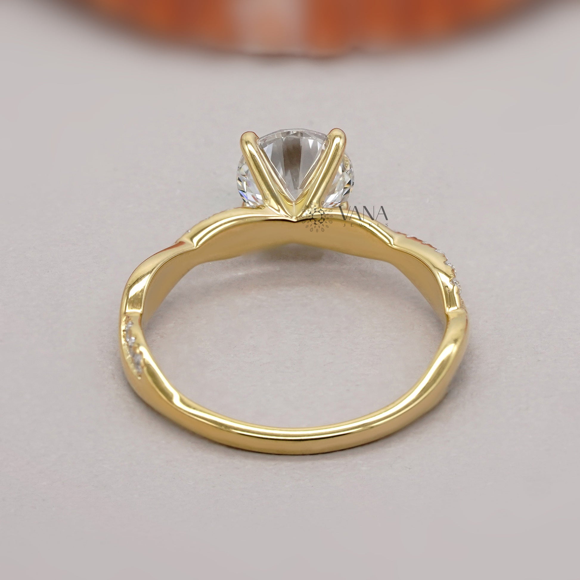 Affordable lab diamond promise ring
