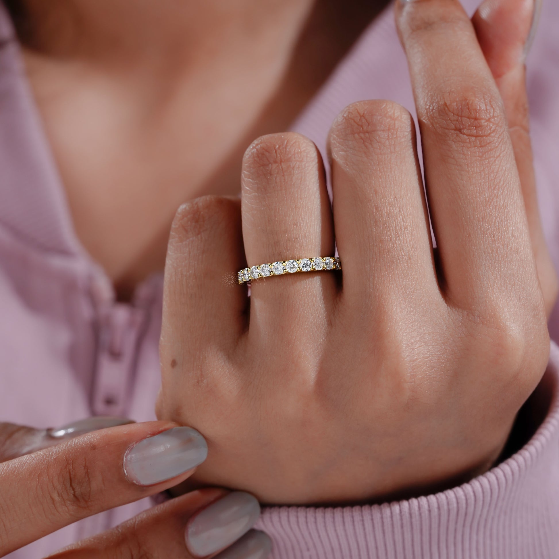 Full eternity diamond band

