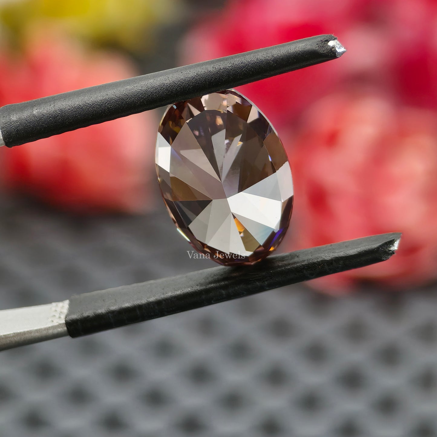 3.82 CT Pink Oval Cut Lab Grown Diamond for Engagement Ring or Pendant.