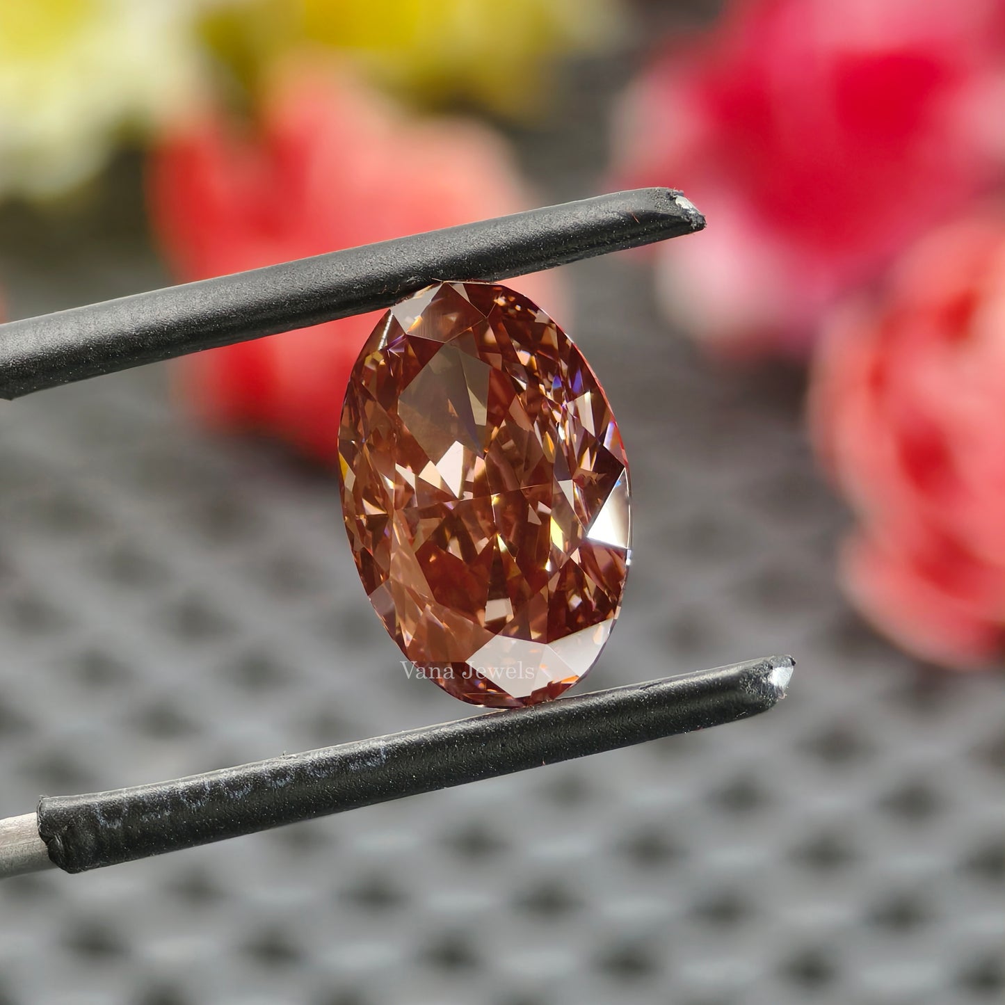 3.82 CT Pink Oval Cut Lab Grown Diamond for Engagement Ring or Pendant.