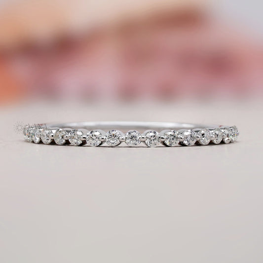 lab grown diamond eternity band 
