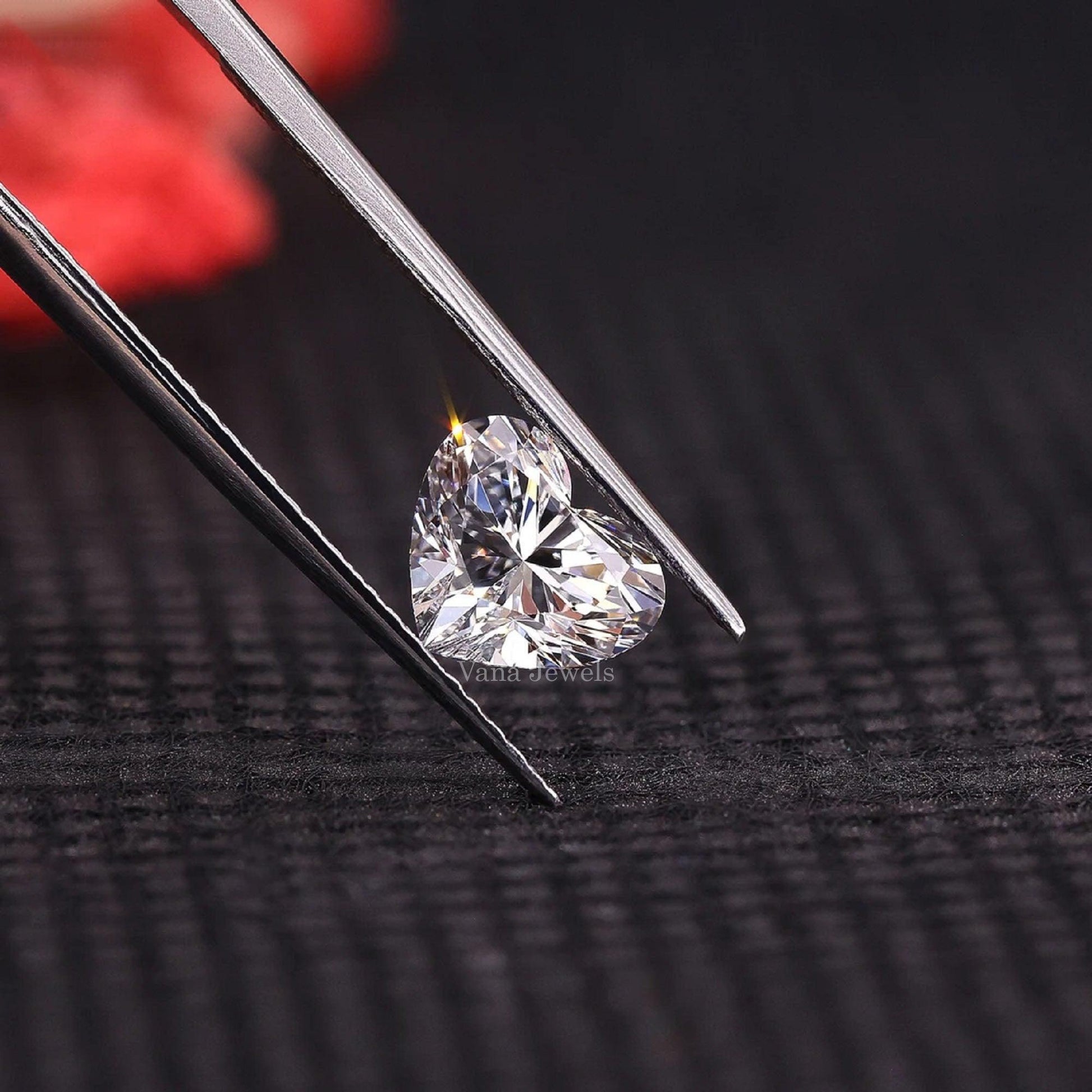 Heart Shape Lab Created Diamond For Proposal Ring - Vana Jewels