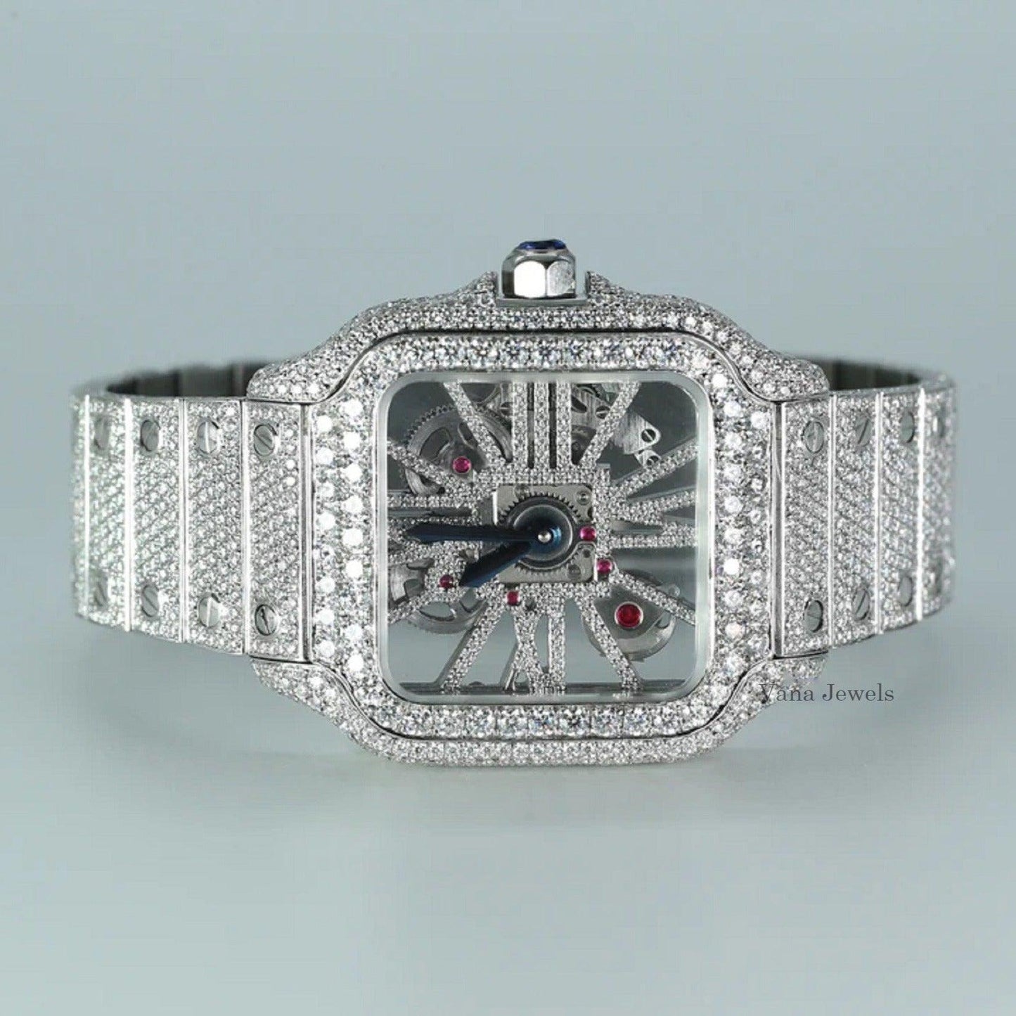 Custom VVS Moissanite Diamond Iced Out Watch - Vana Jewels