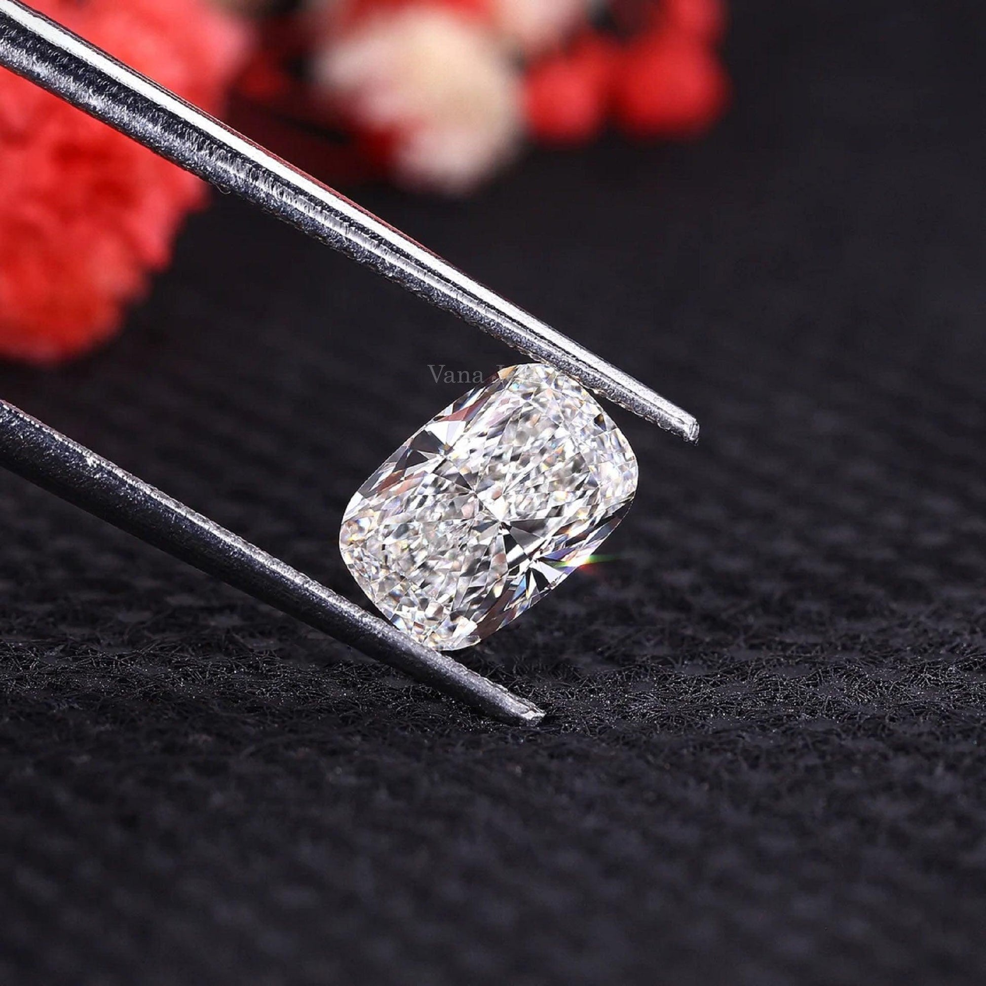 Elongated Cushion Lab Grown Diamond for Anniversary Ring - Vana Jewels