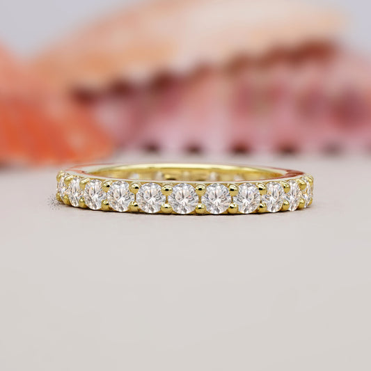 Pavé set lab diamond eternity band

