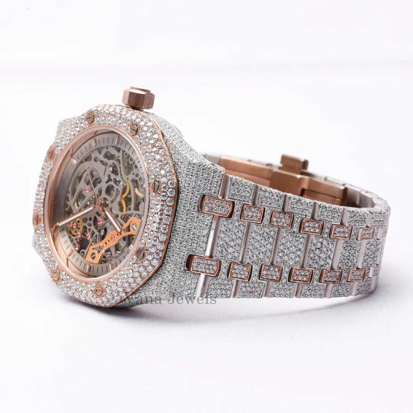 Custom Diamond Fully Iced Out Watch - Vana Jewels