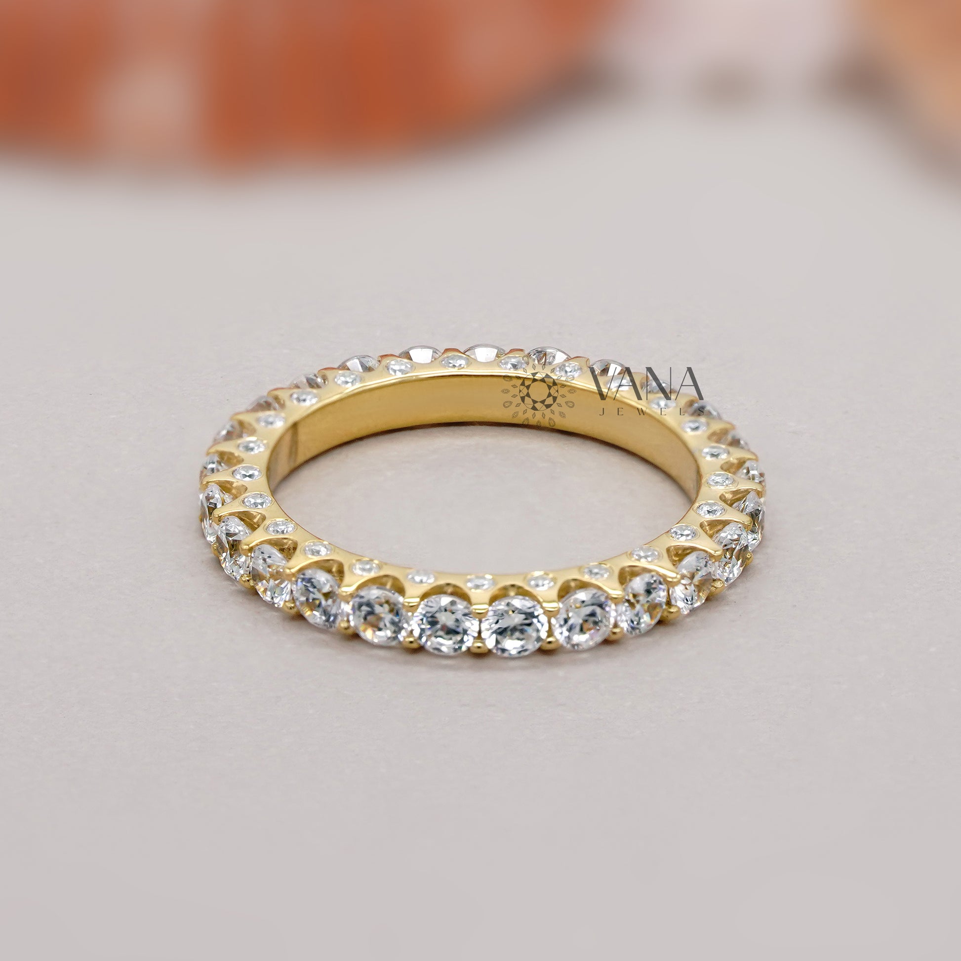 Lab grown diamond anniversary band

