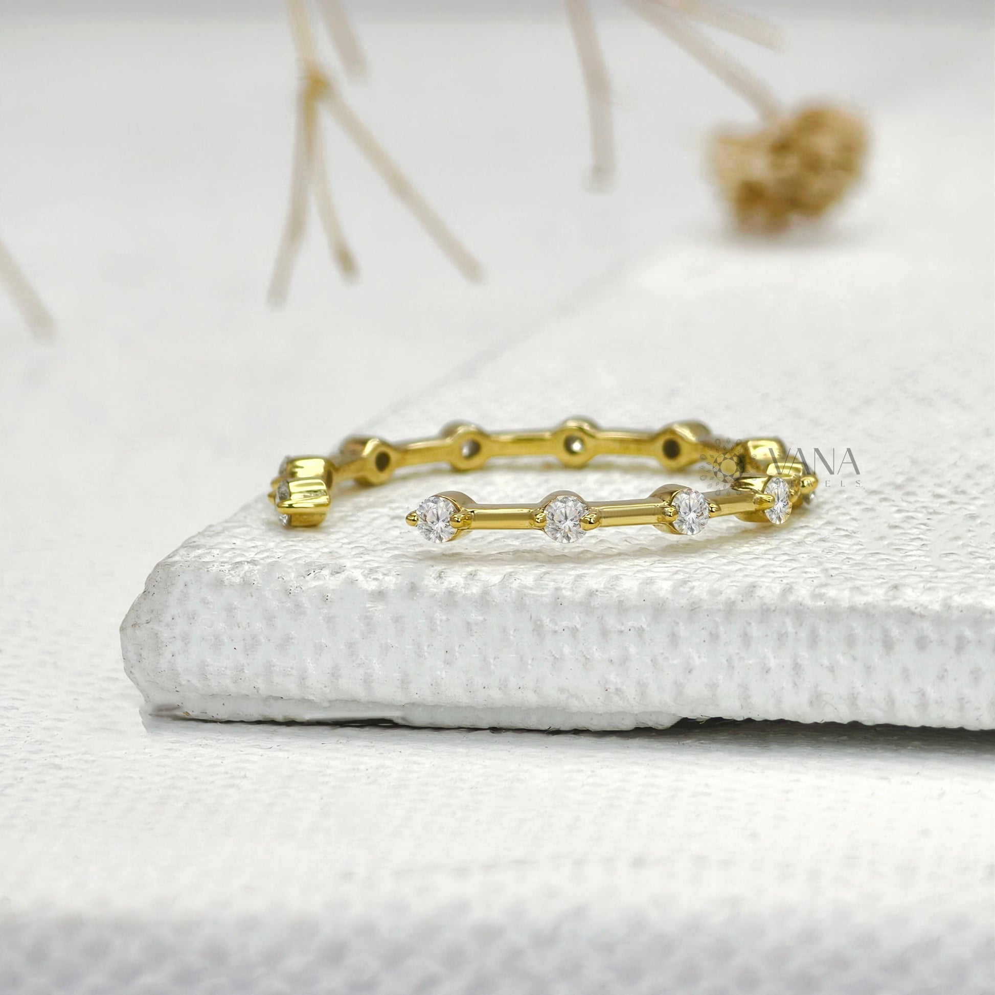 open gap wedding band
