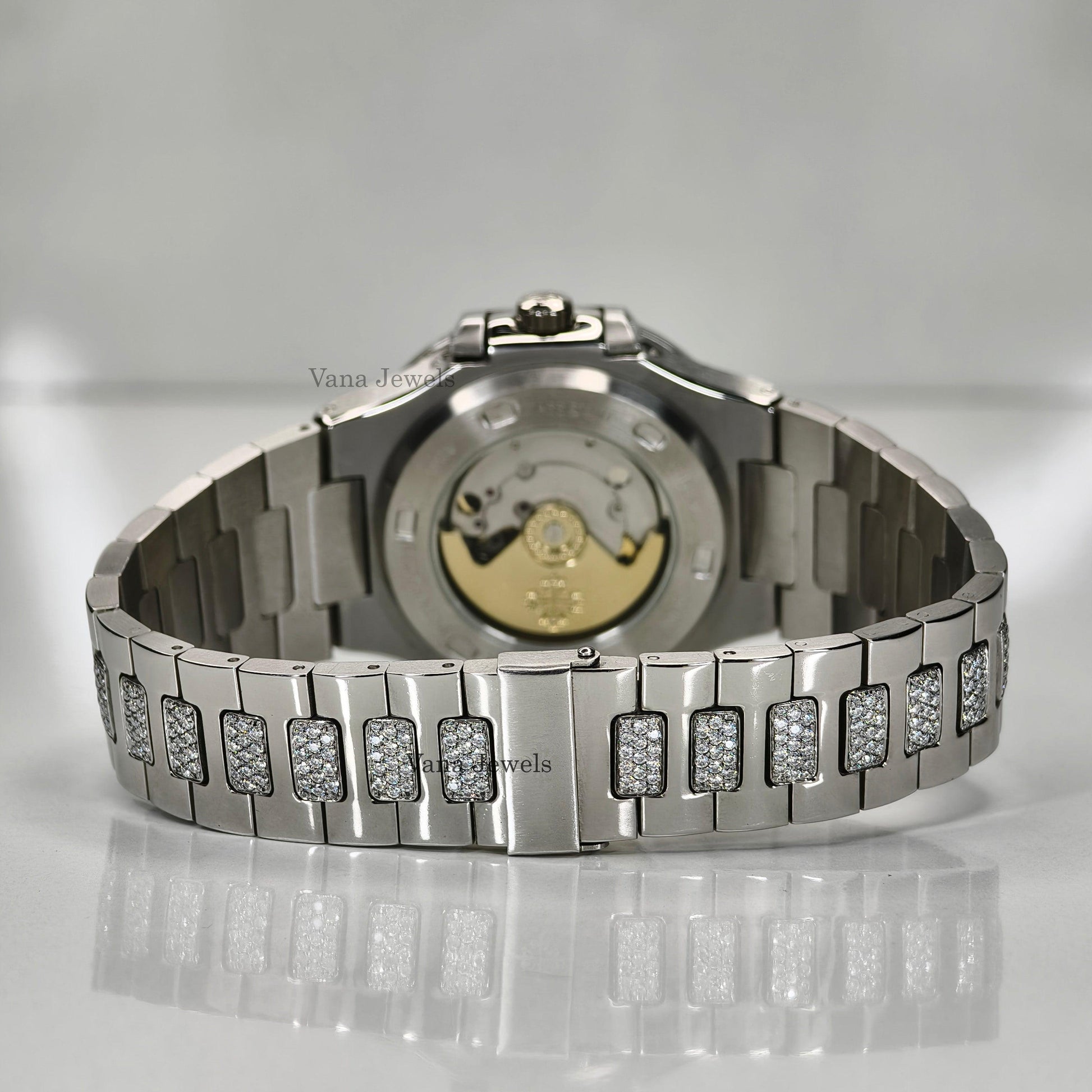 Round Cut VVS Moissanite Diamond Luxury's Watch - Vana Jewels