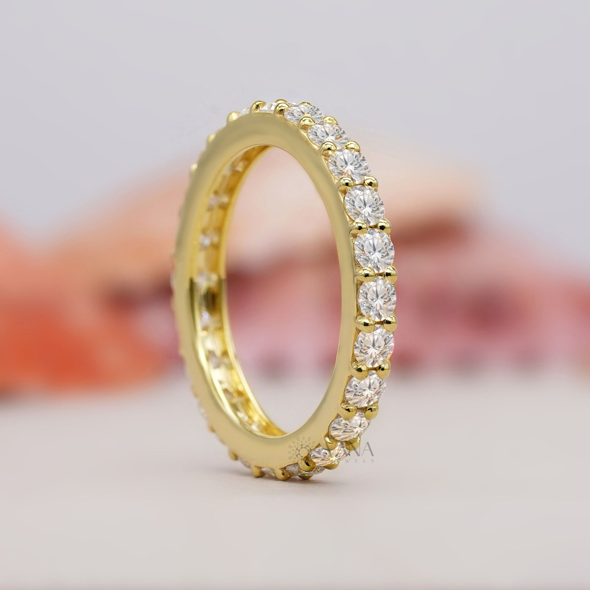 14K yellow gold eternity band

