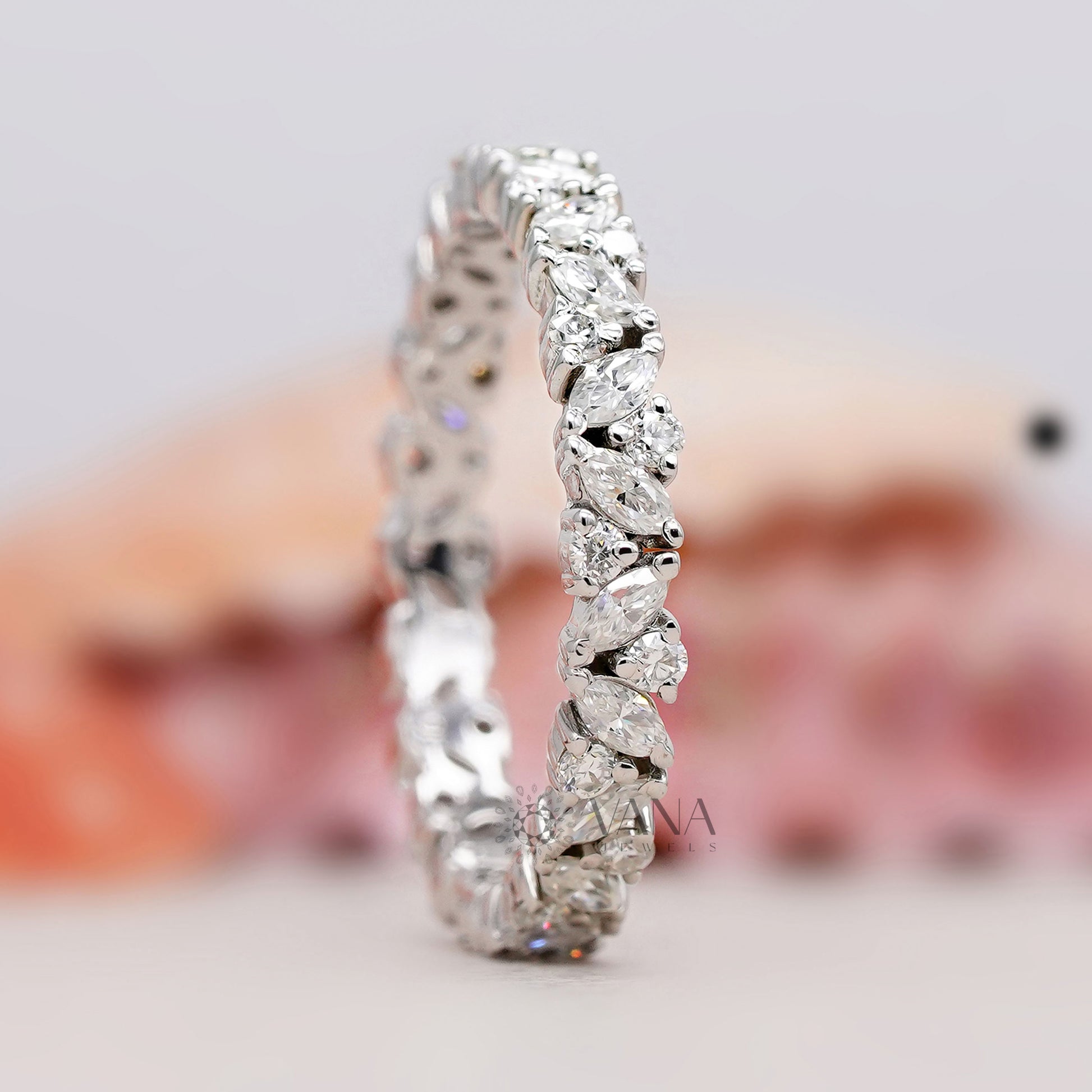 lab diamond wedding band
