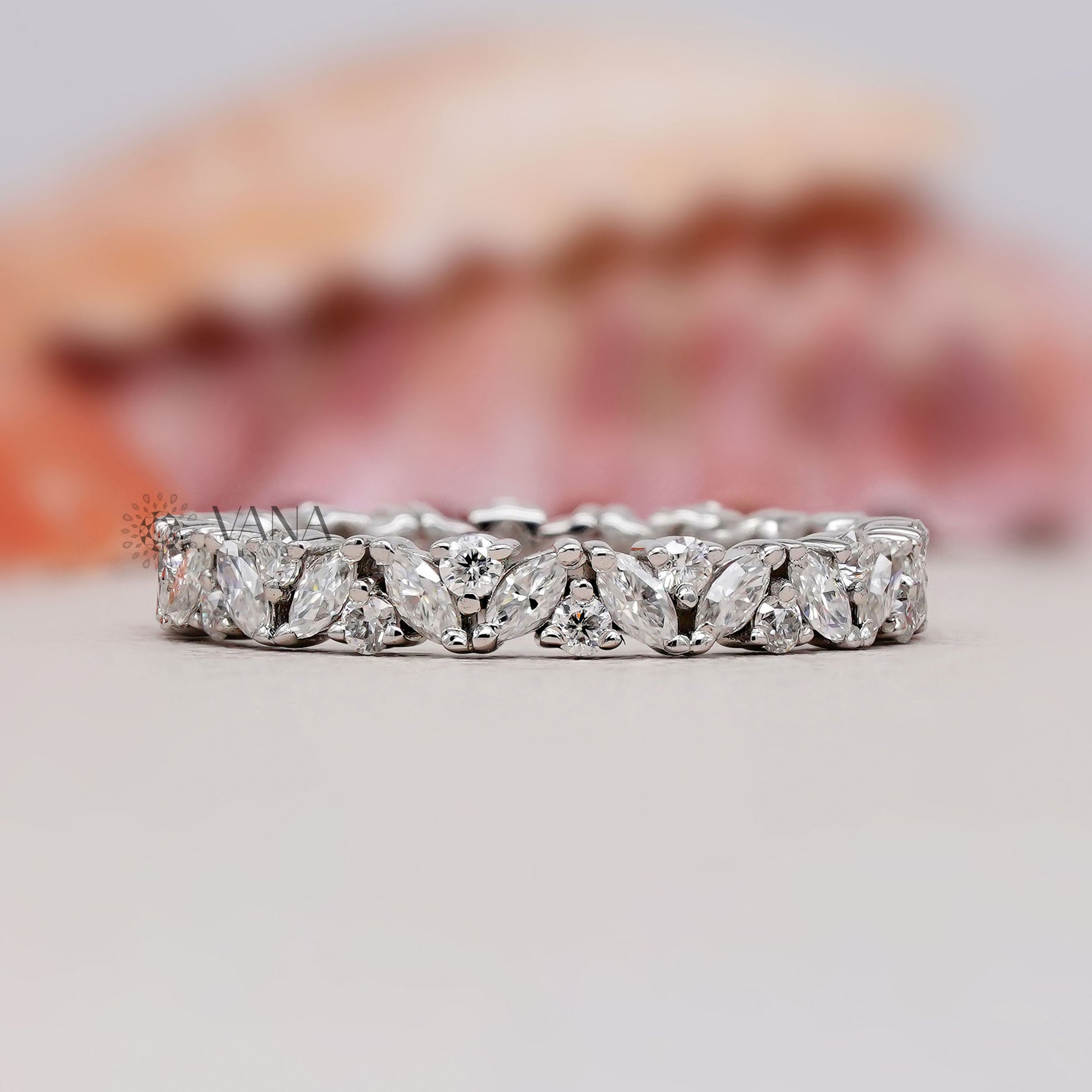 Lab grown diamond eternity band
