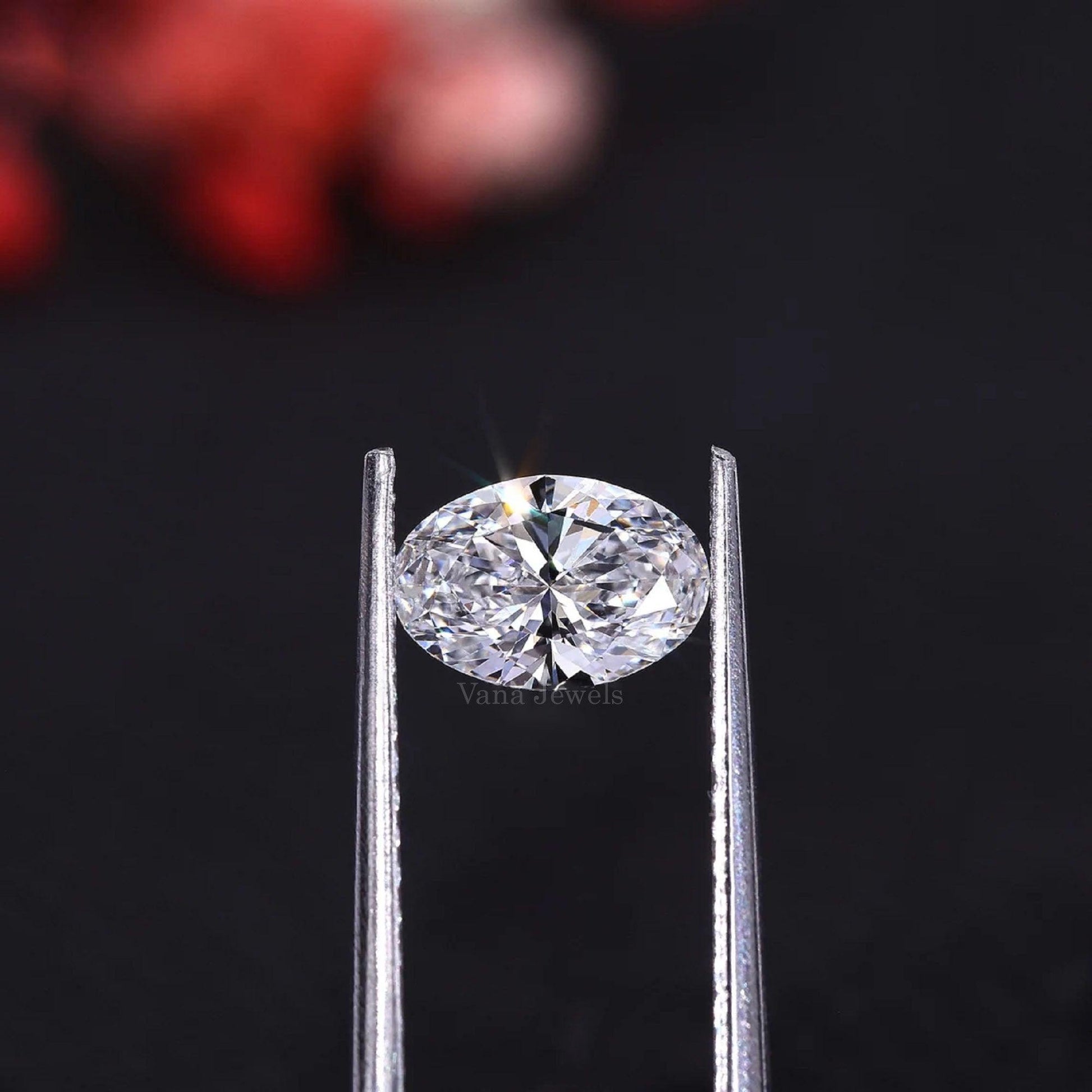 Oval Lab Grown Diamond, Loose Diamond For Ring - Vana Jewels