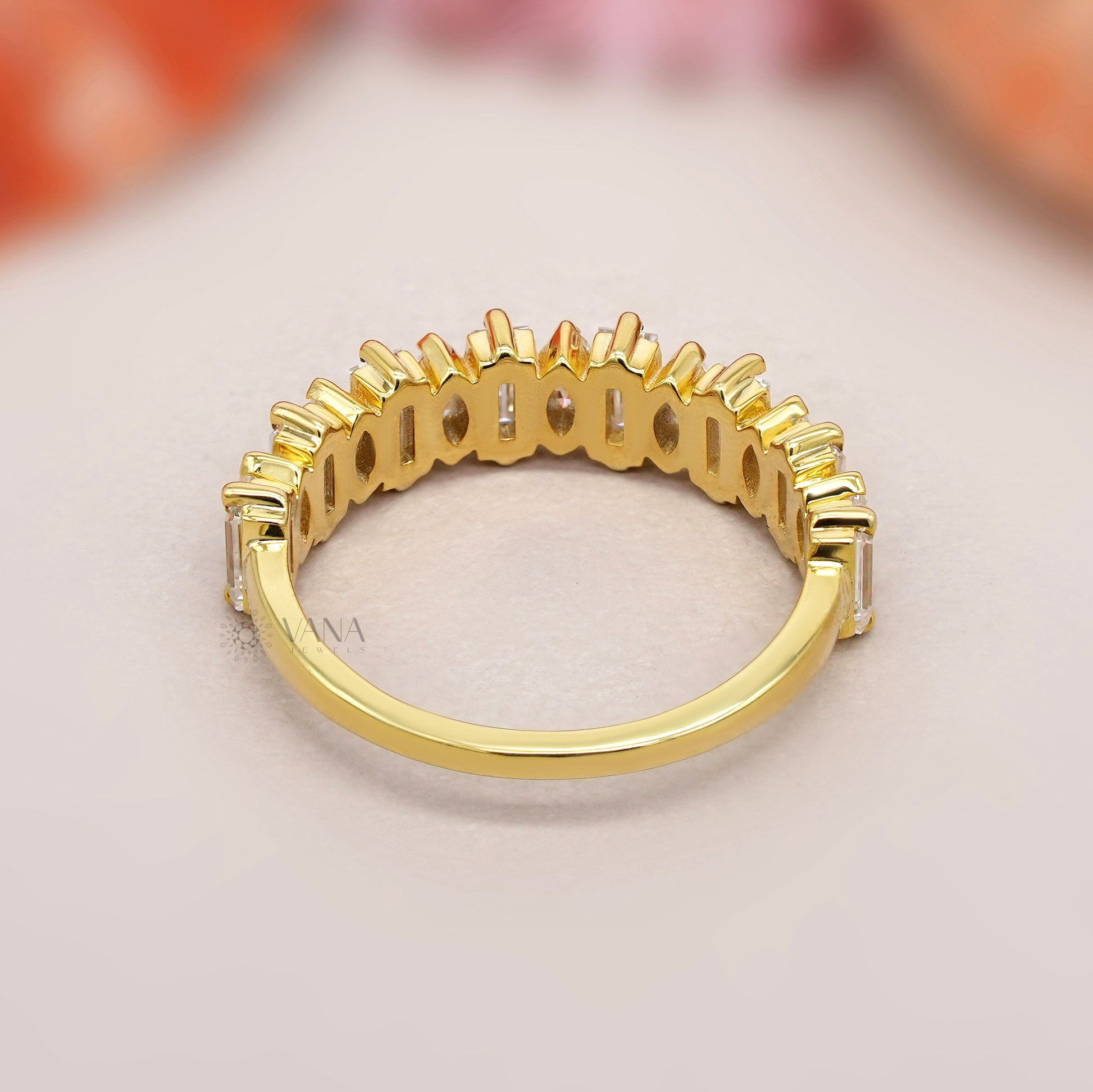 lab diamond wedding band