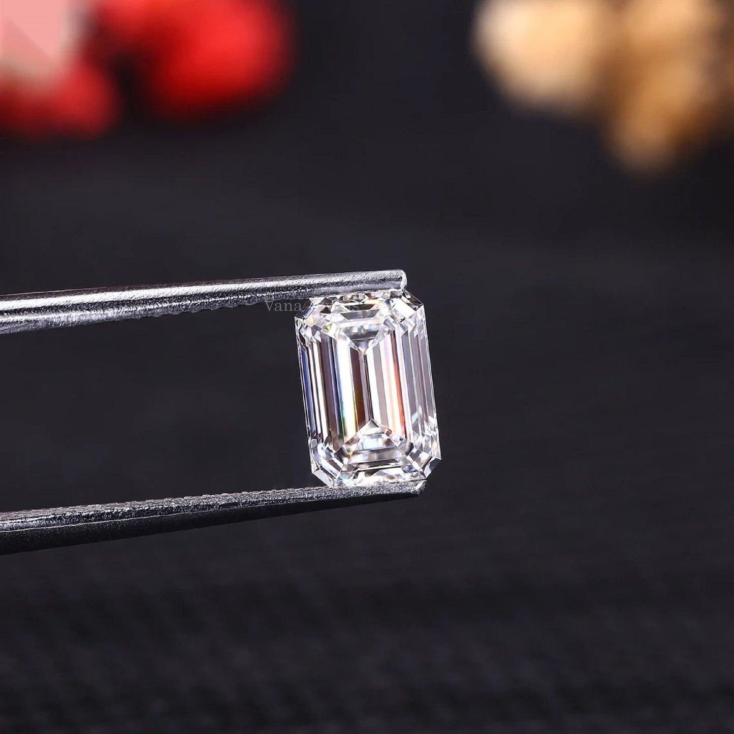 1.50 CT Emerald Cut Lab Gown Diamond for Ring Loose Diamond for Wedding Ring - Vana Jewels