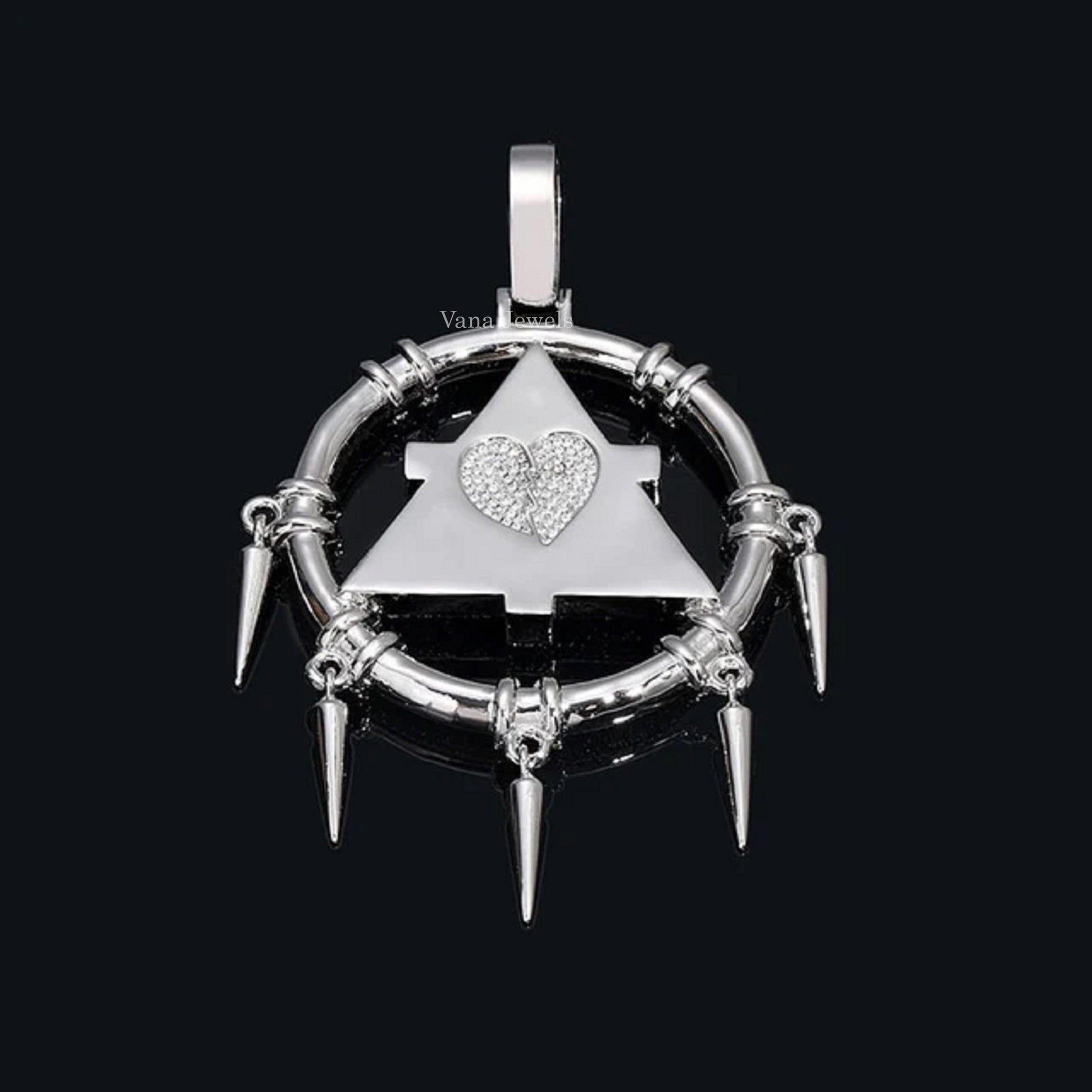 Custom Iced Out VVS Moissanite Men's Hip Hop Pendant - Vana Jewels